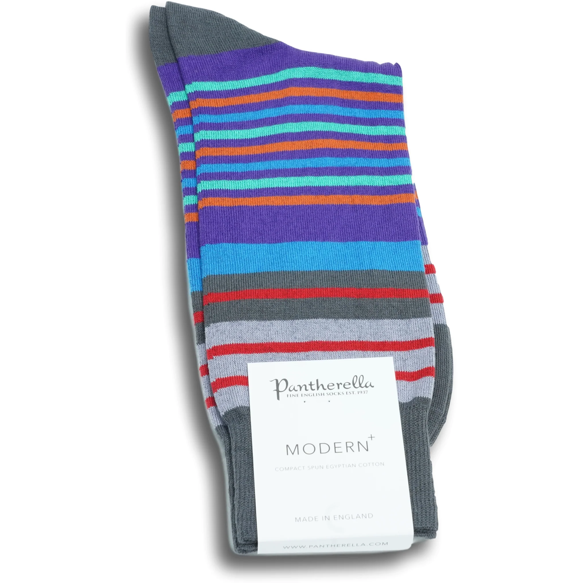 Cotton Lisle Stripe Socks - Image 5