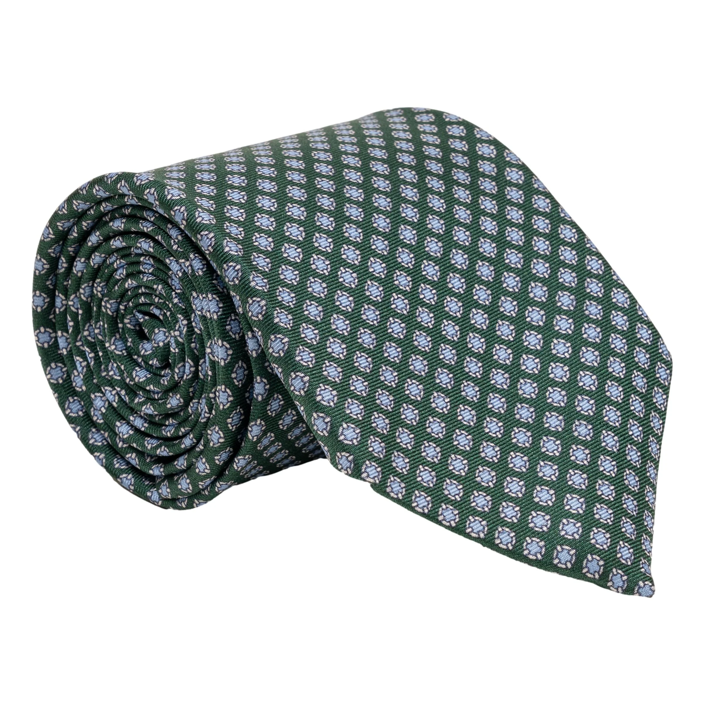 Buckler Shield Print Silk Tie - Image 2