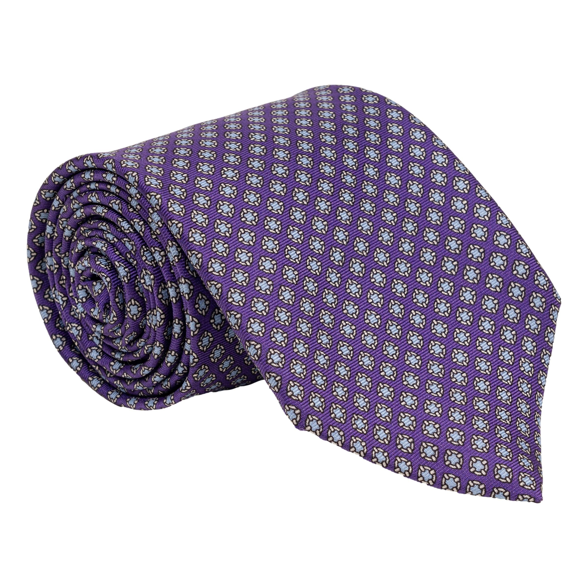 Buckler Shield Print Silk Tie - Image 3