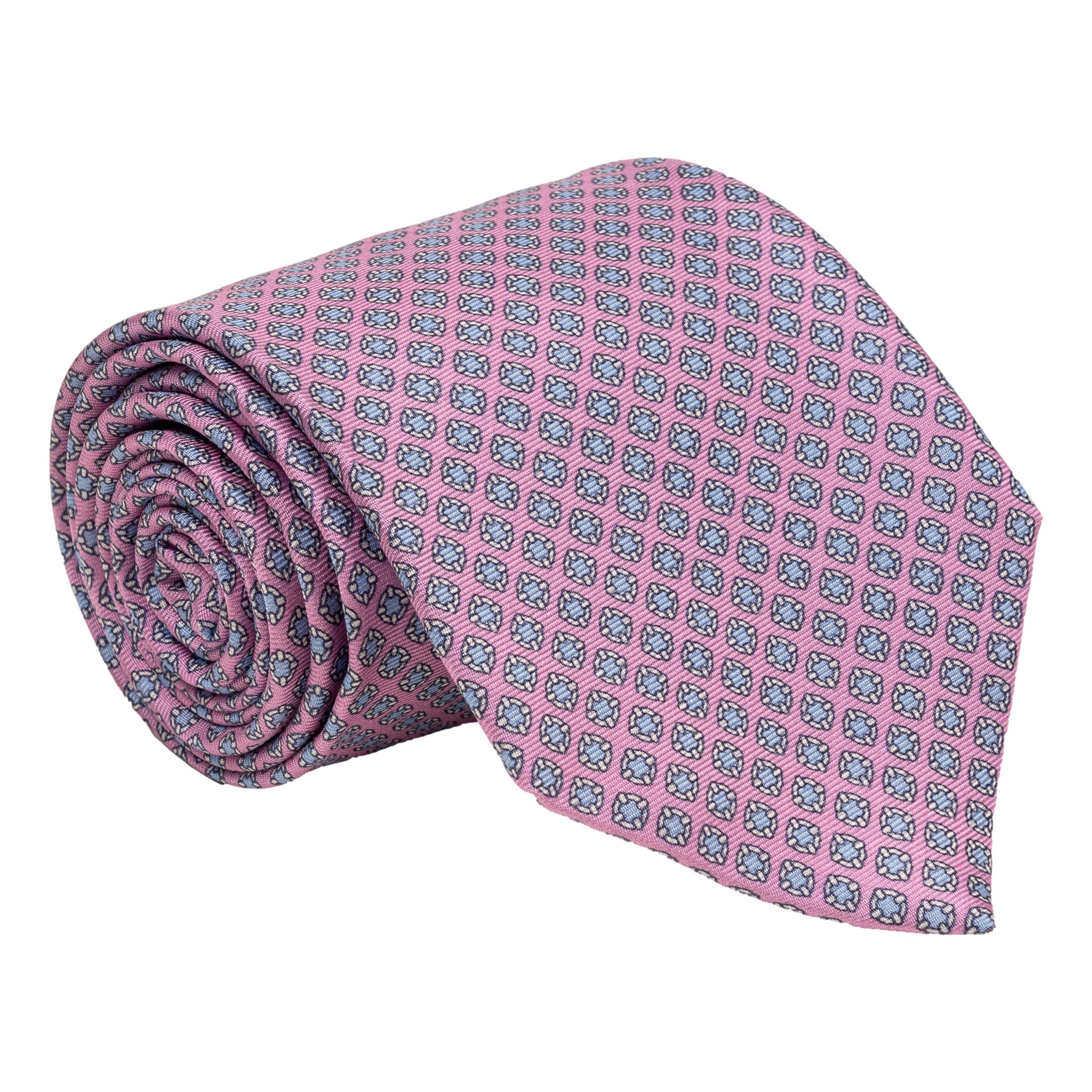 Buckler Shield Print Silk Tie - Image 4