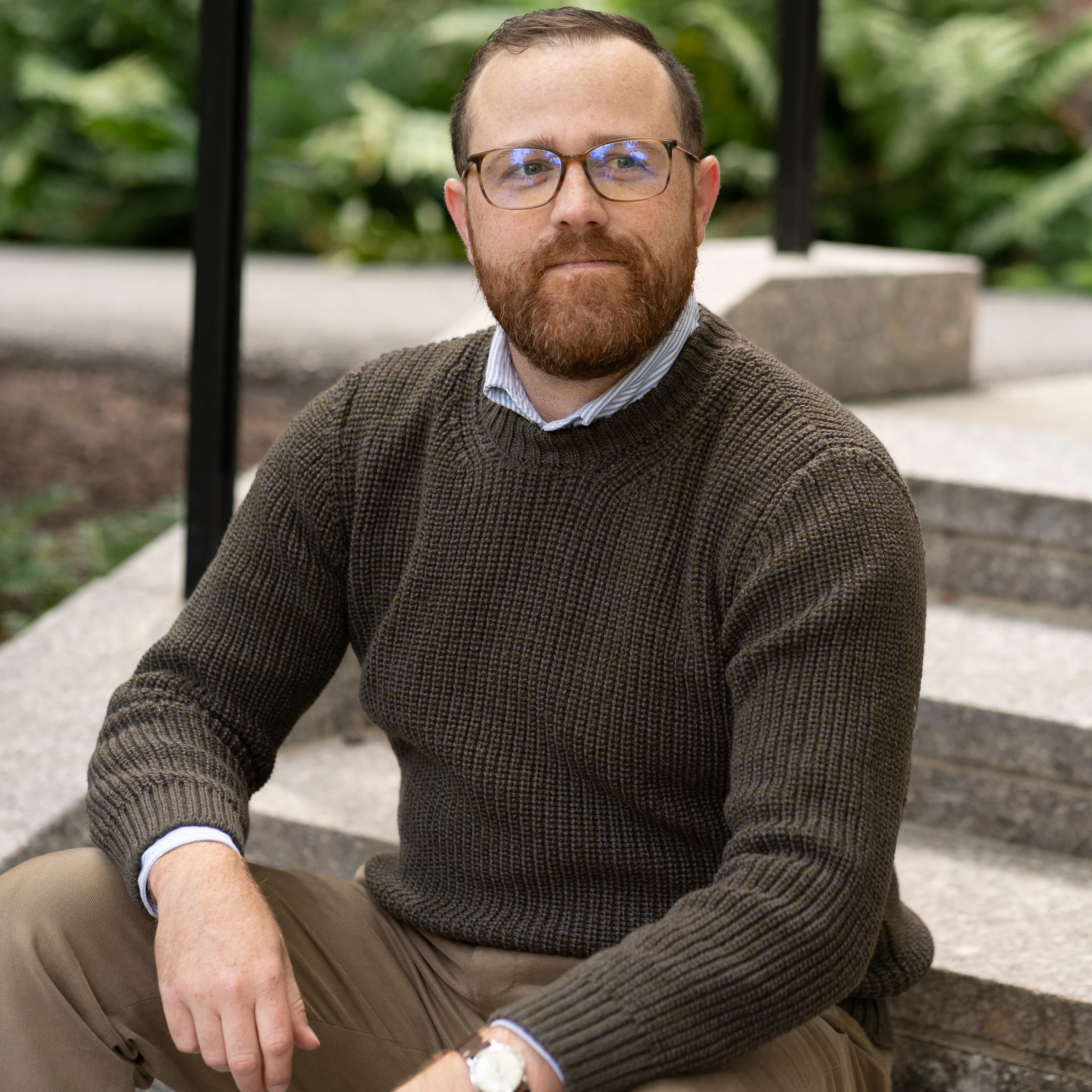 Crosshaven Ribbed Crewneck Wool Sweater - Image 4