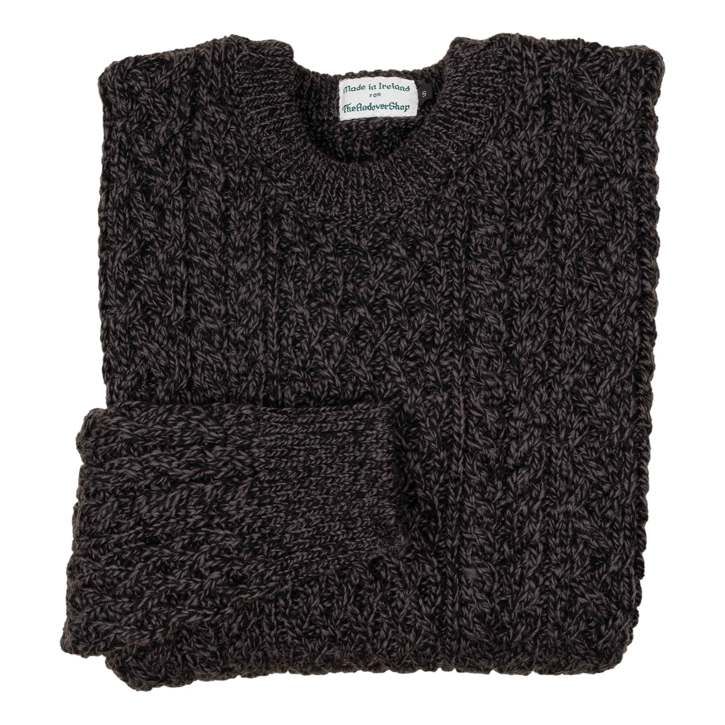 Cuileann Aran Crewneck Wool Sweater - Image 6
