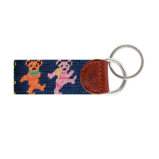 Dancing Bears Needlepoint Key Fob - Image 2