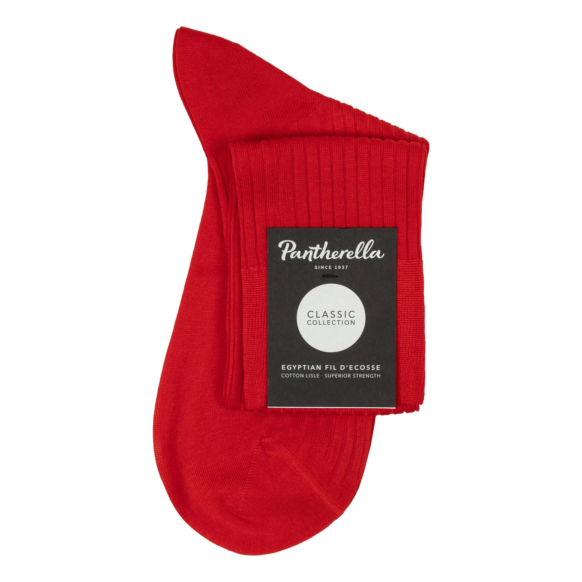 Danvers 5x3 Rib Cotton Lisle Over the Calf Dress Socks - Image 3