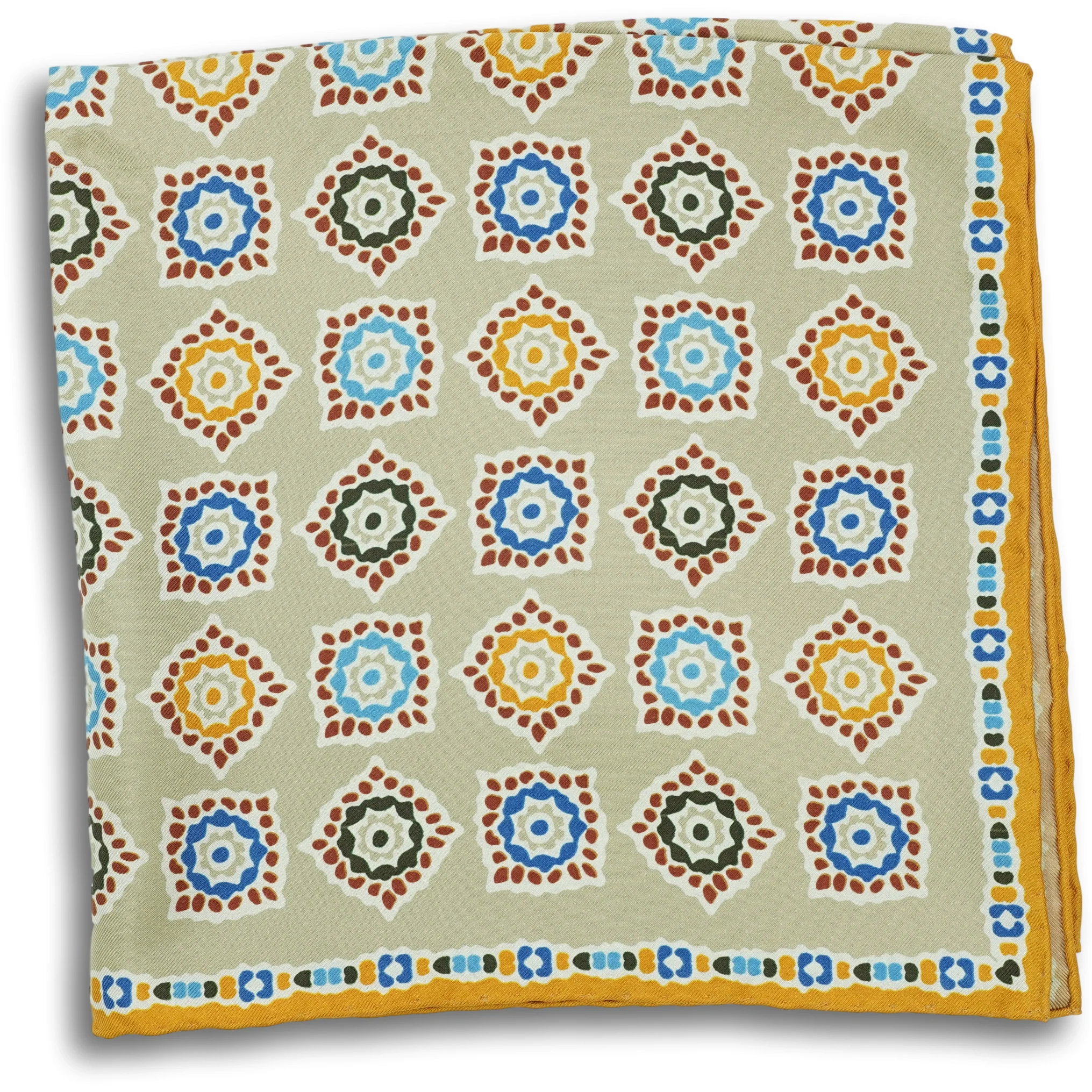 Decorative Square Motif Pocket Square - Image 4