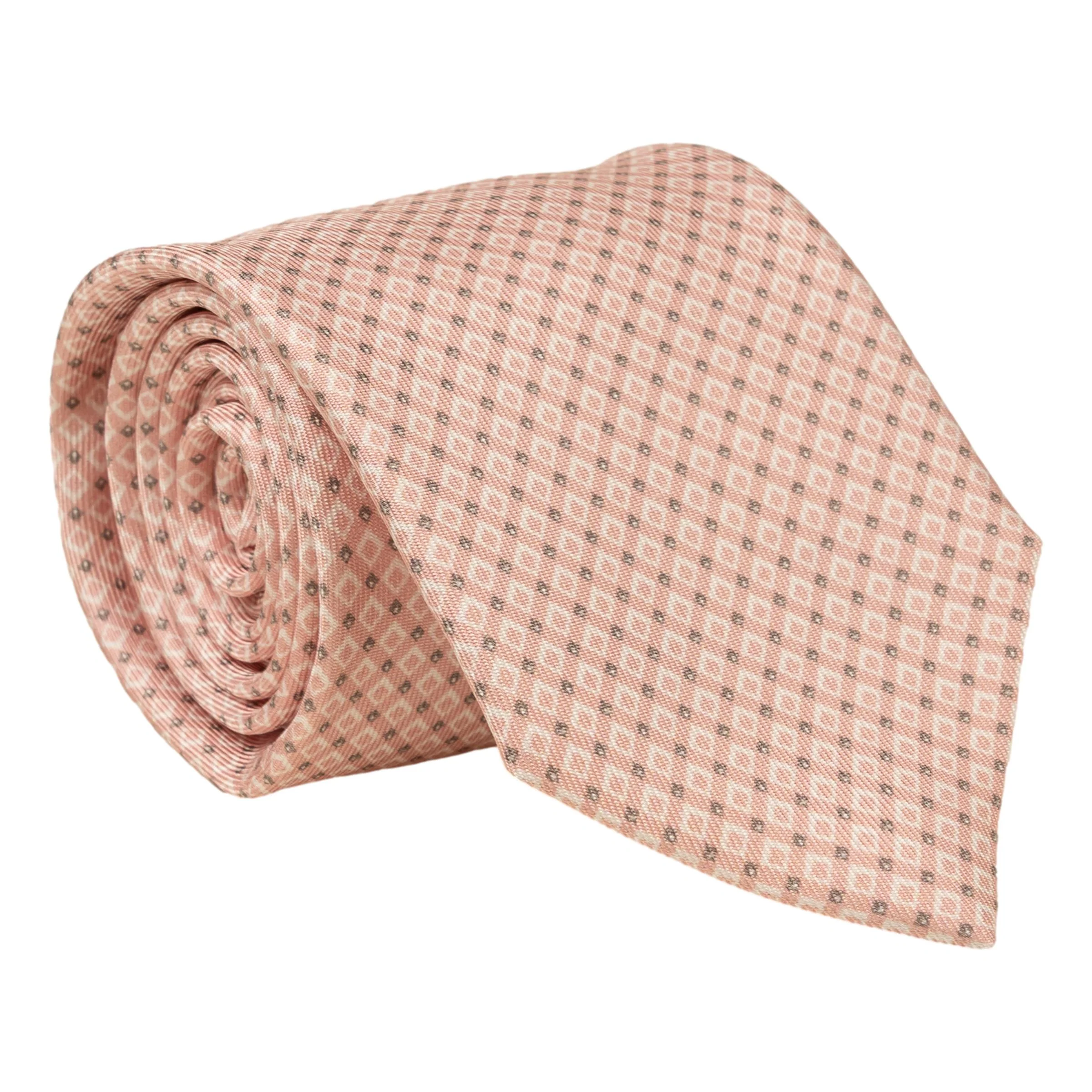 Diamante Patterned Silk Tie - Image 2