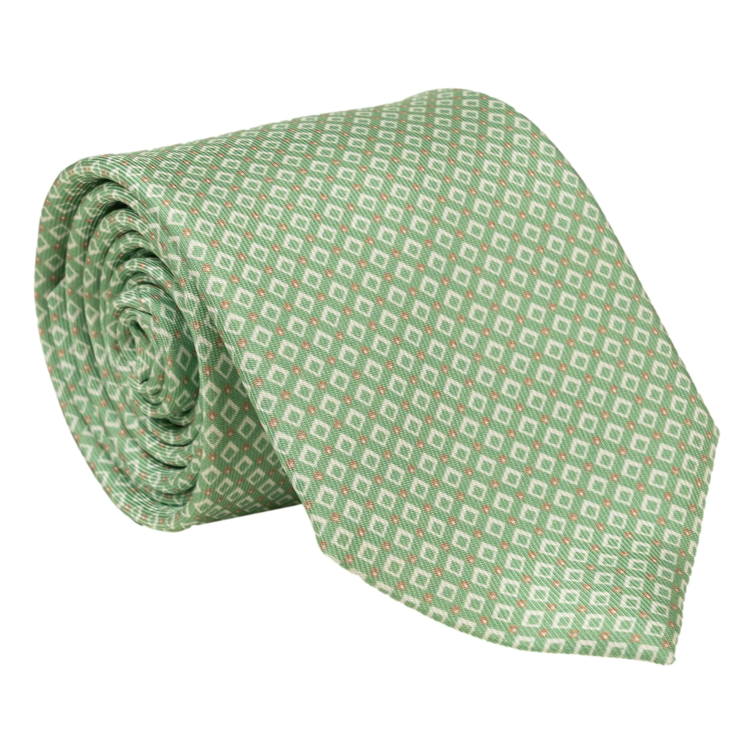 Diamante Patterned Silk Tie - Image 3