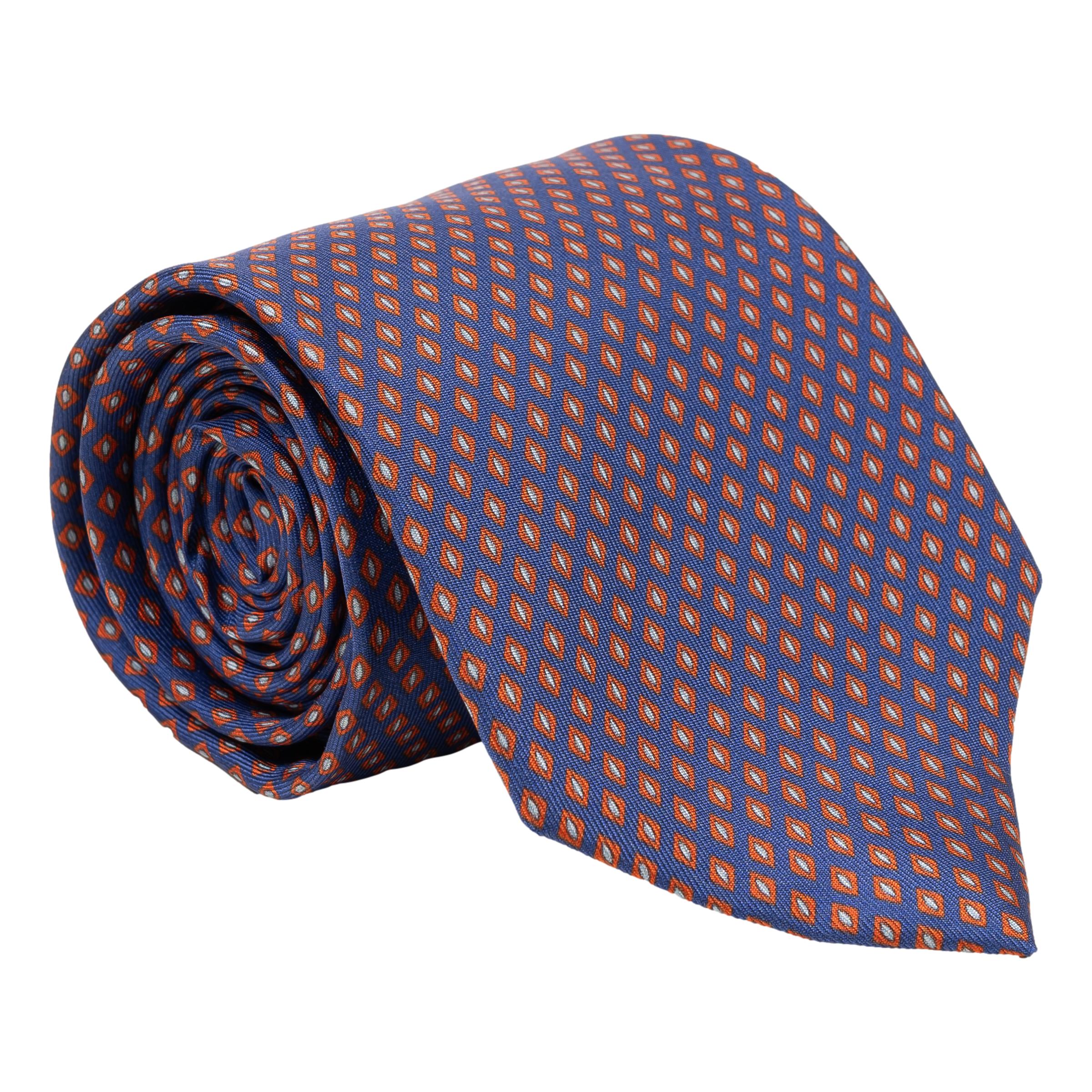 Diamond Dot Print Silk Tie - Image 2