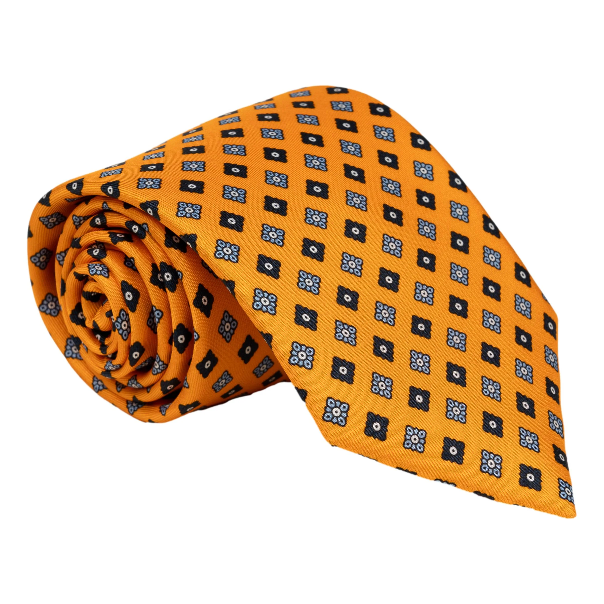Diamond Emblem Motif Silk Tie - Image 3