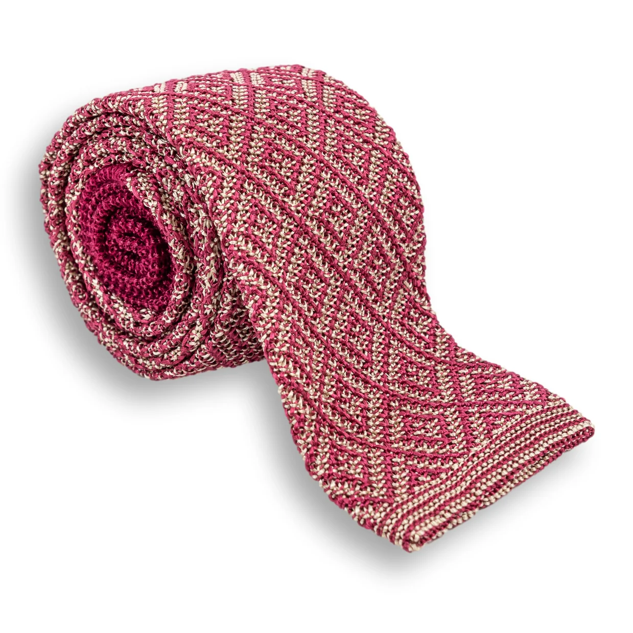 Diamonds Silk Knitted Tie - Image 3