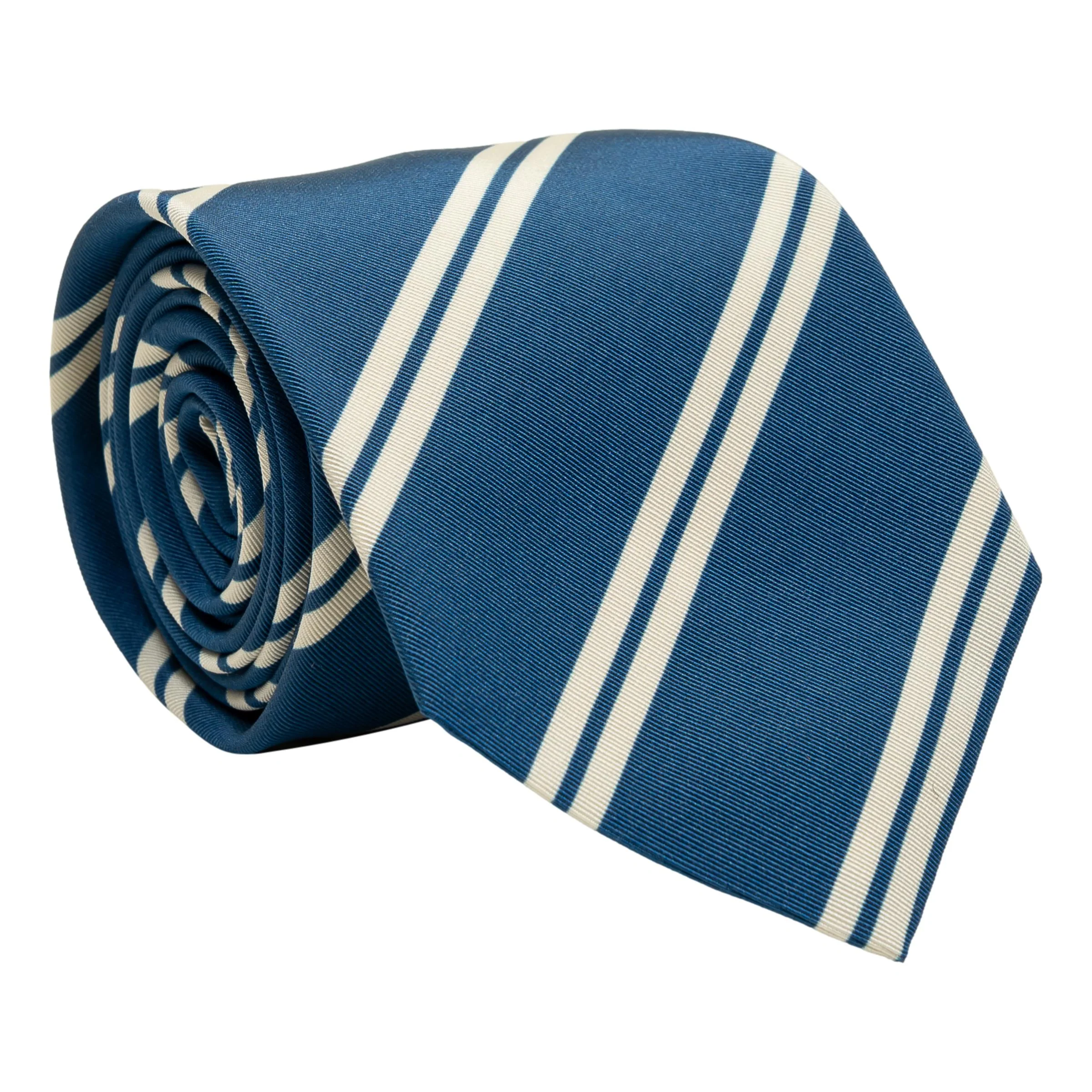 Double Stripe Irish Poplin Tie - Image 3