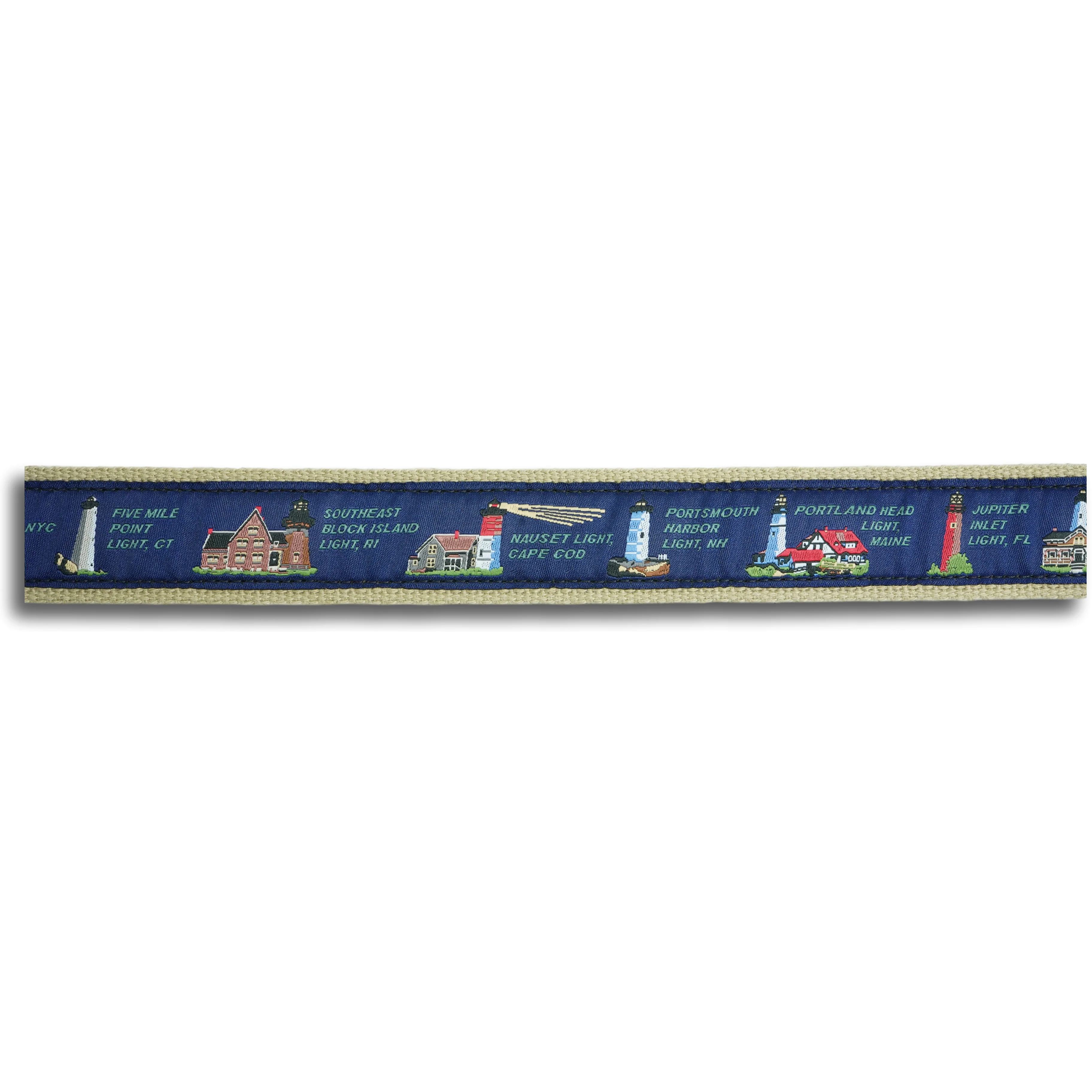 East Coast Light House Leather Tab Belt - Image 3