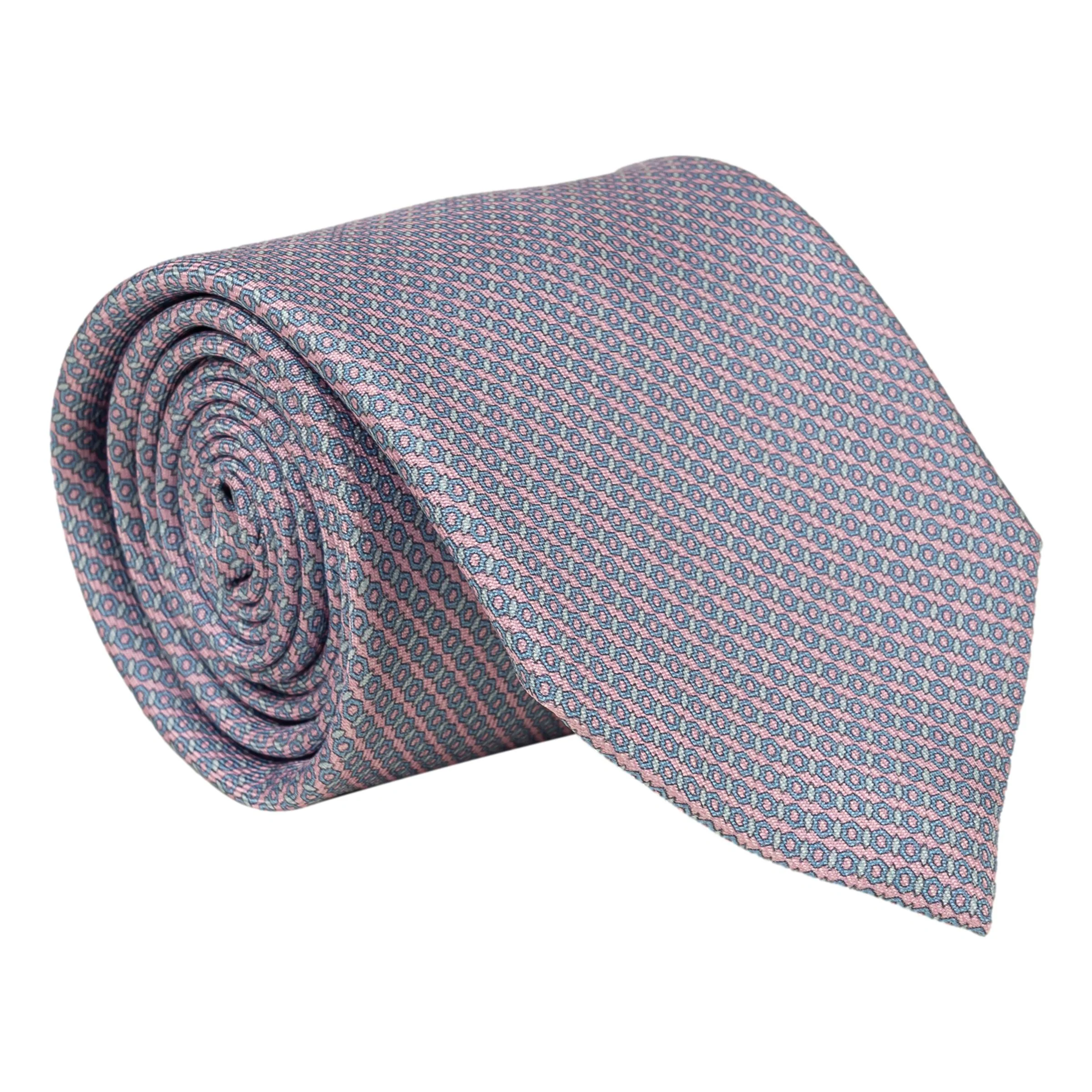 Esagono Patterned Silk Tie - Image 3