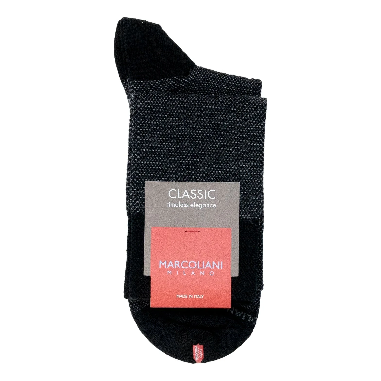 Extrafine Merino Wool Birdseye Over the Calf Dress Socks - Image 4
