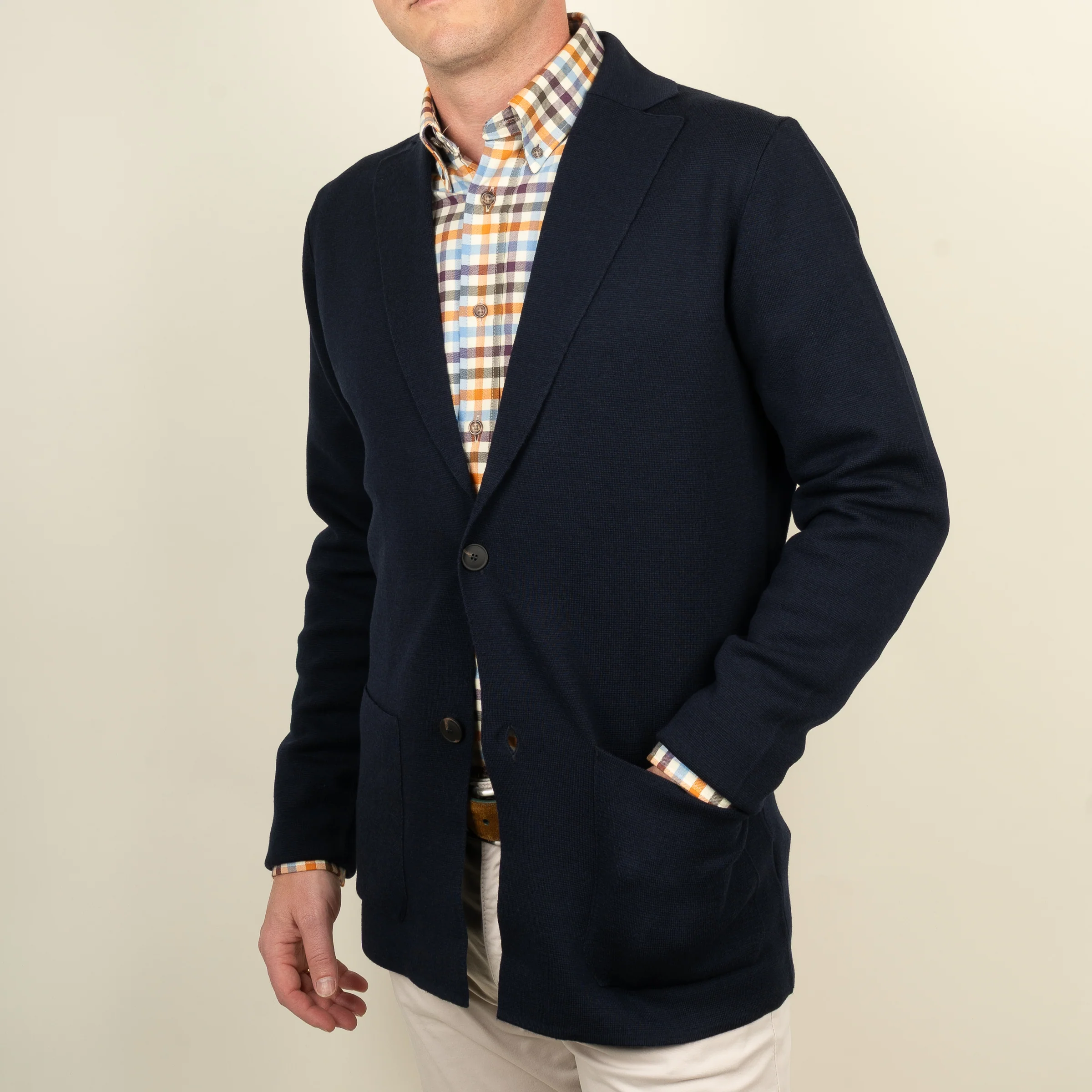 Extrafine Merino Wool Sweater Sport Coat - Image 2