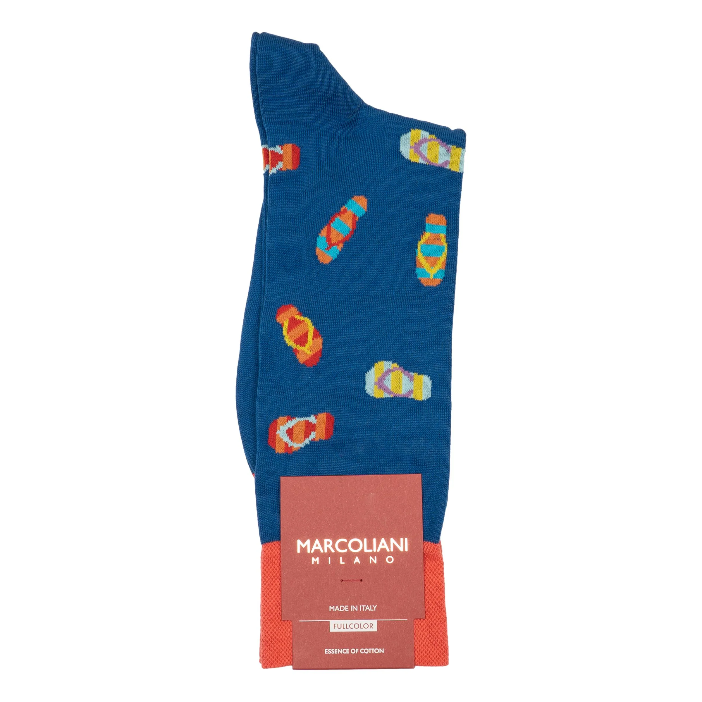 Flip Flops Pima Cotton Mid-Calf Dress Socks - Image 2