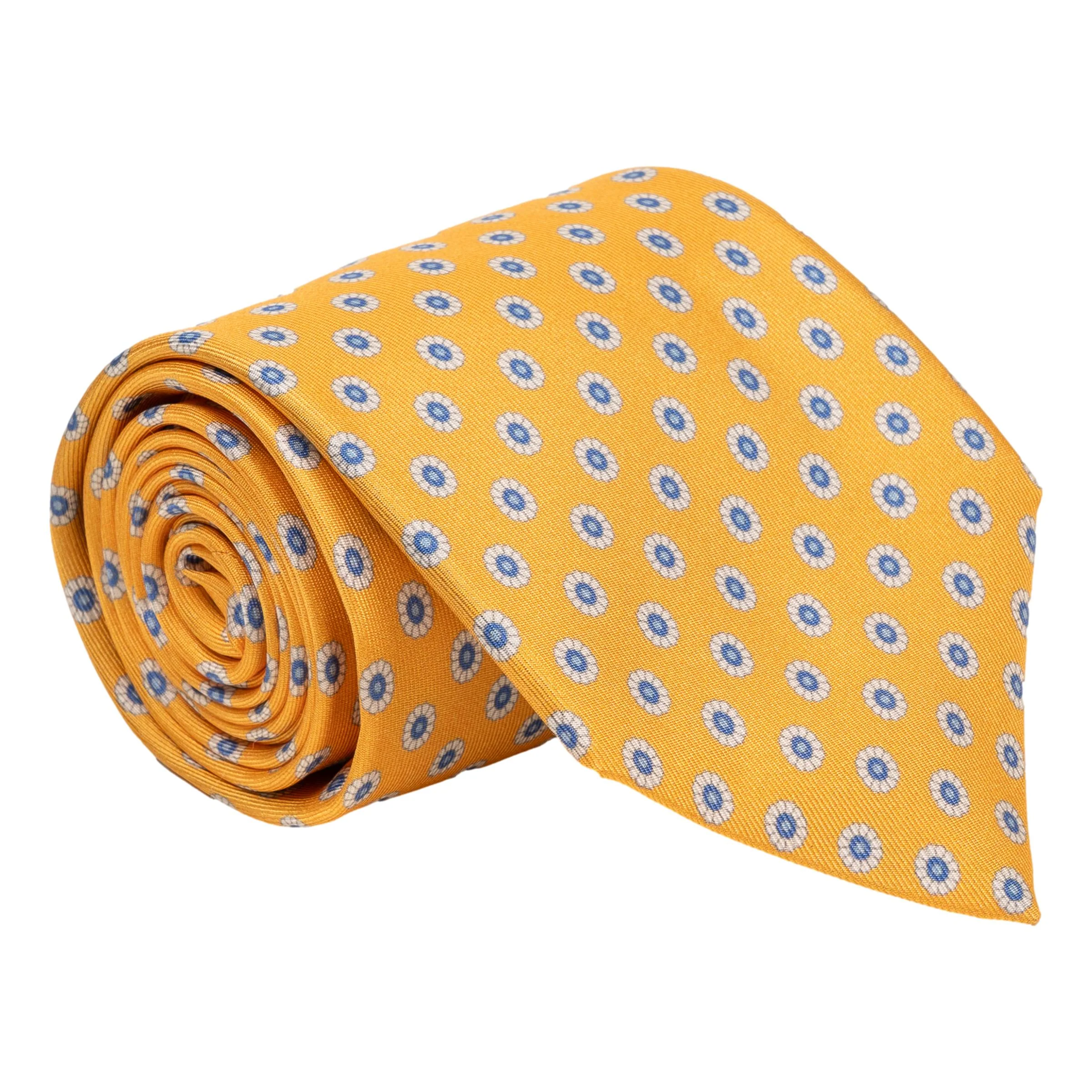 Floral Shield Print Silk Tie - Image 4