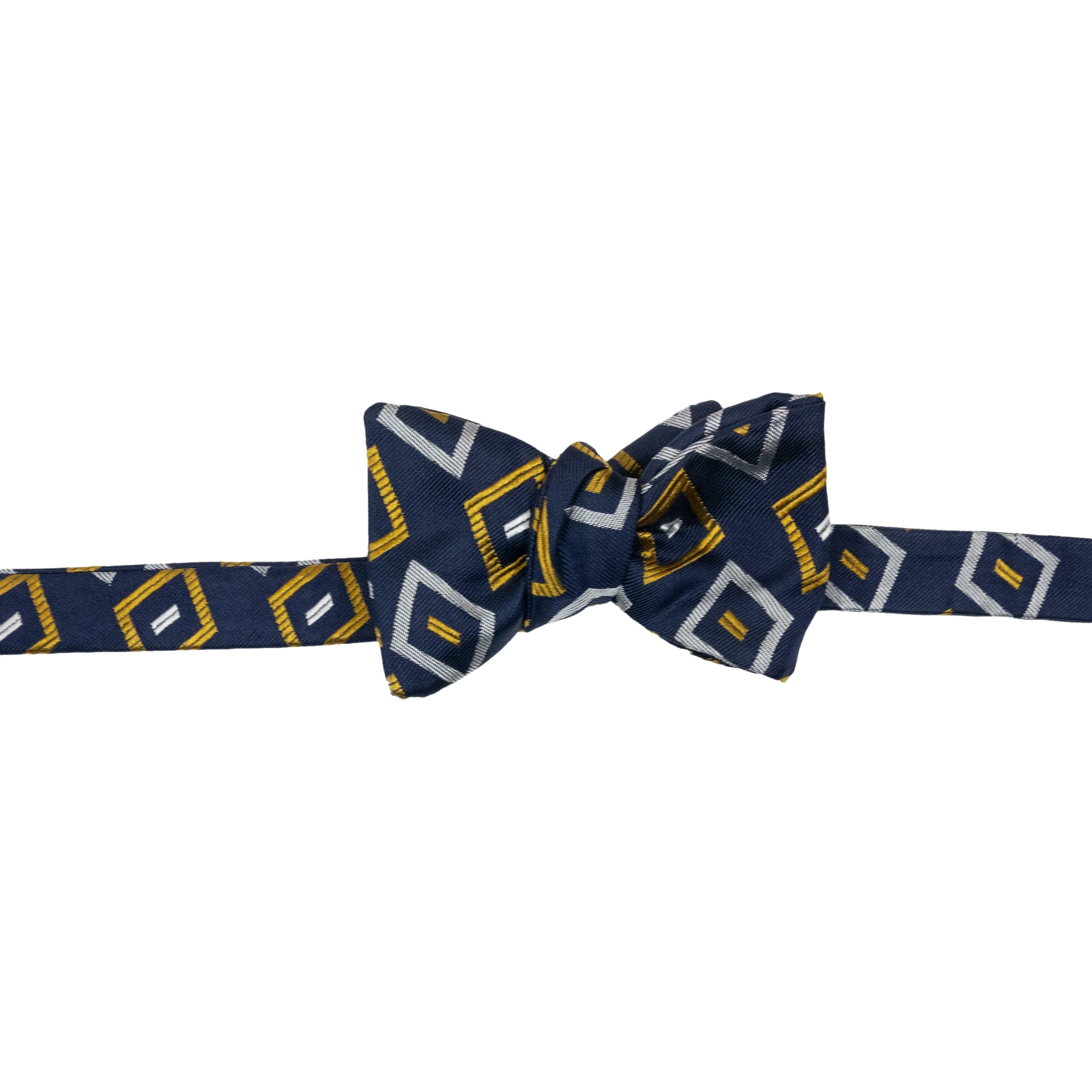 Fulham Motif Patterned Silk Bow Tie - Image 2