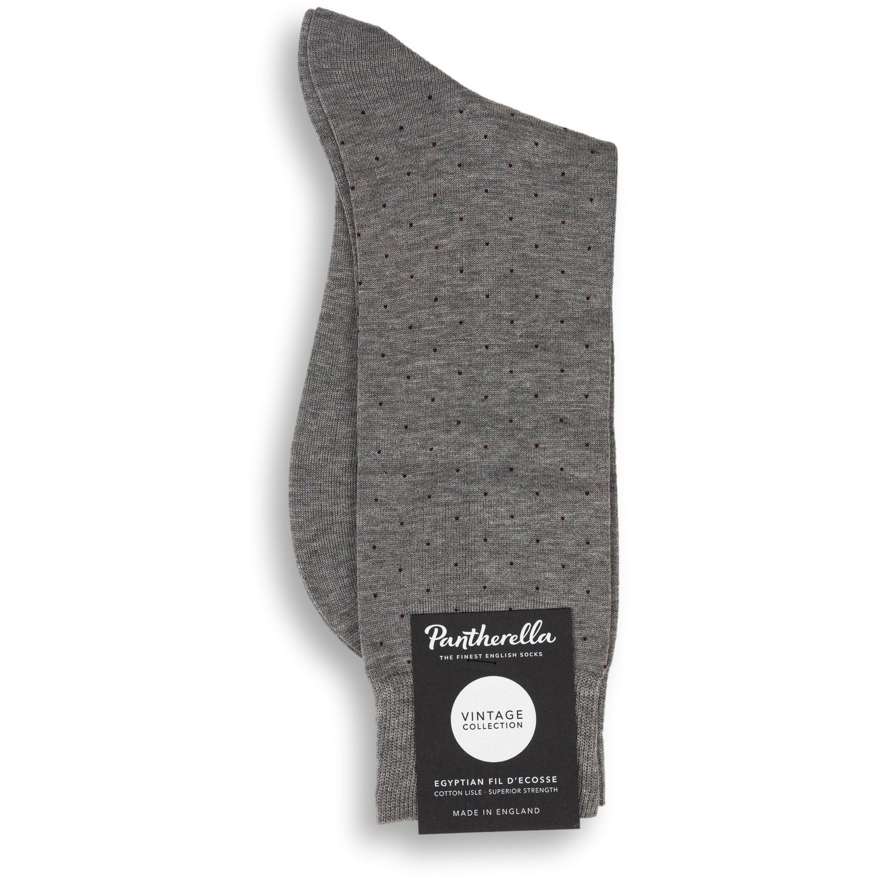 Gadsbury Pin Dot Cotton Mid-Calf Dress Sock - Image 5