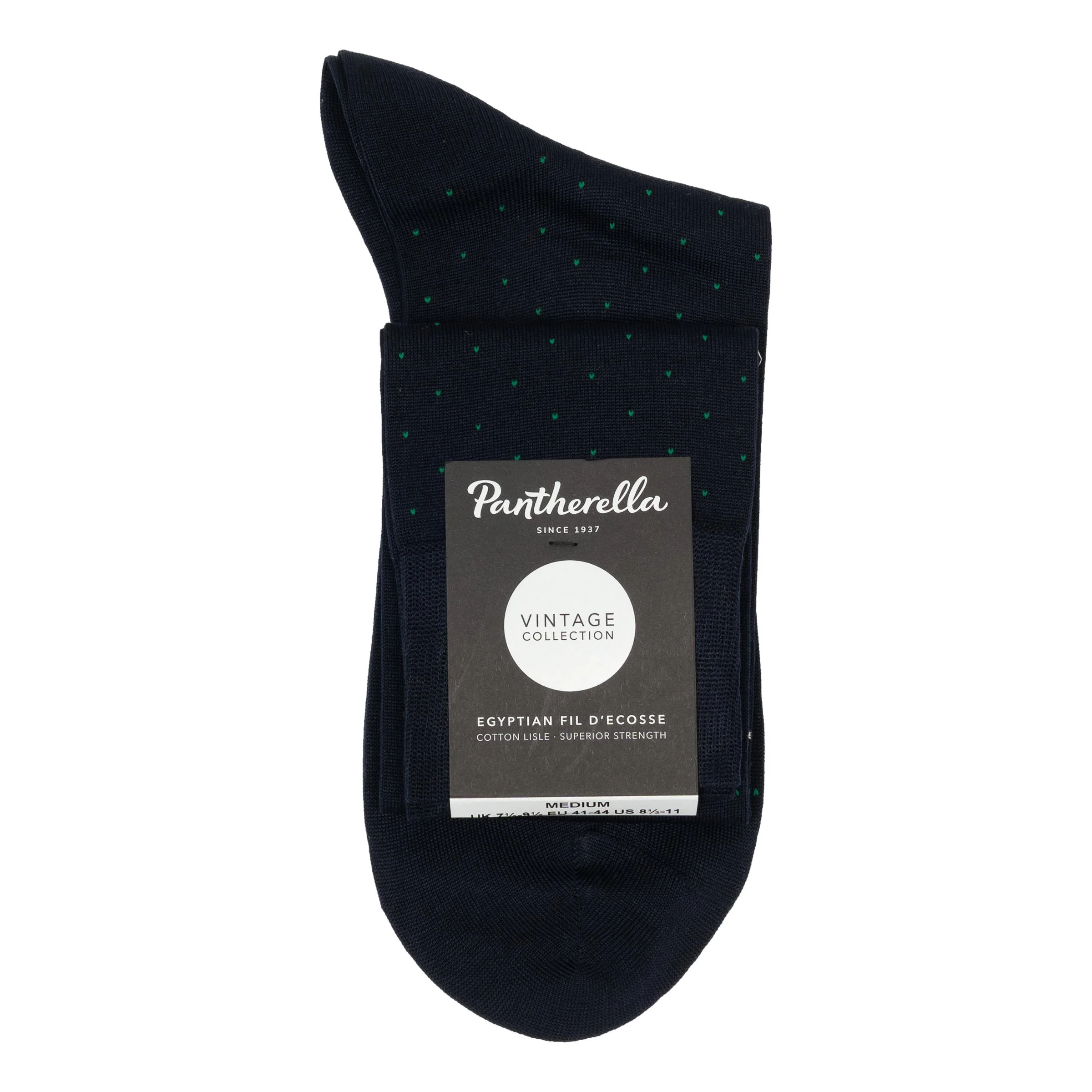 Gadsbury Pin Dot Cotton Over-the-Calf Dress Sock - Image 2