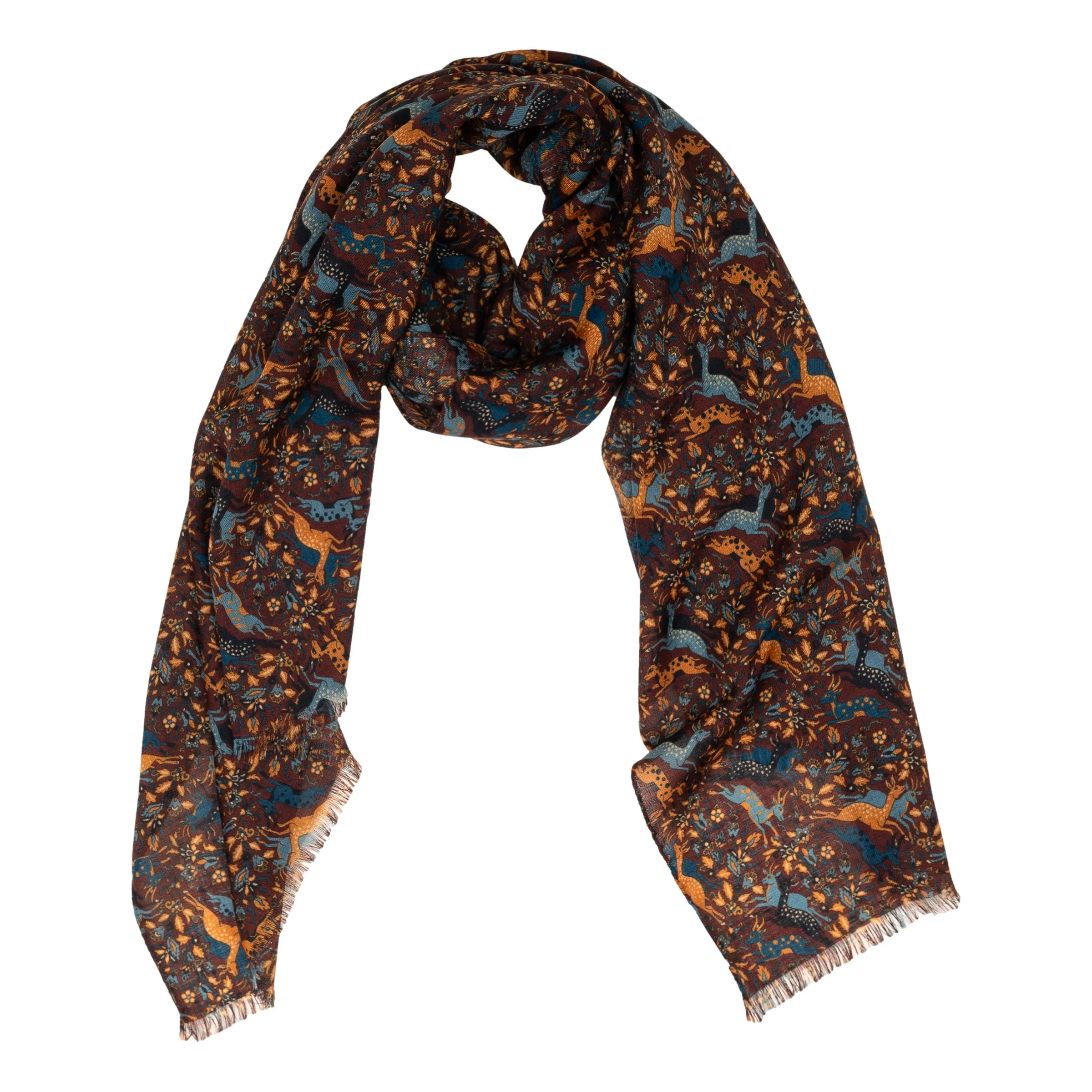 Gazelle Herd Wool Scarf - Image 2