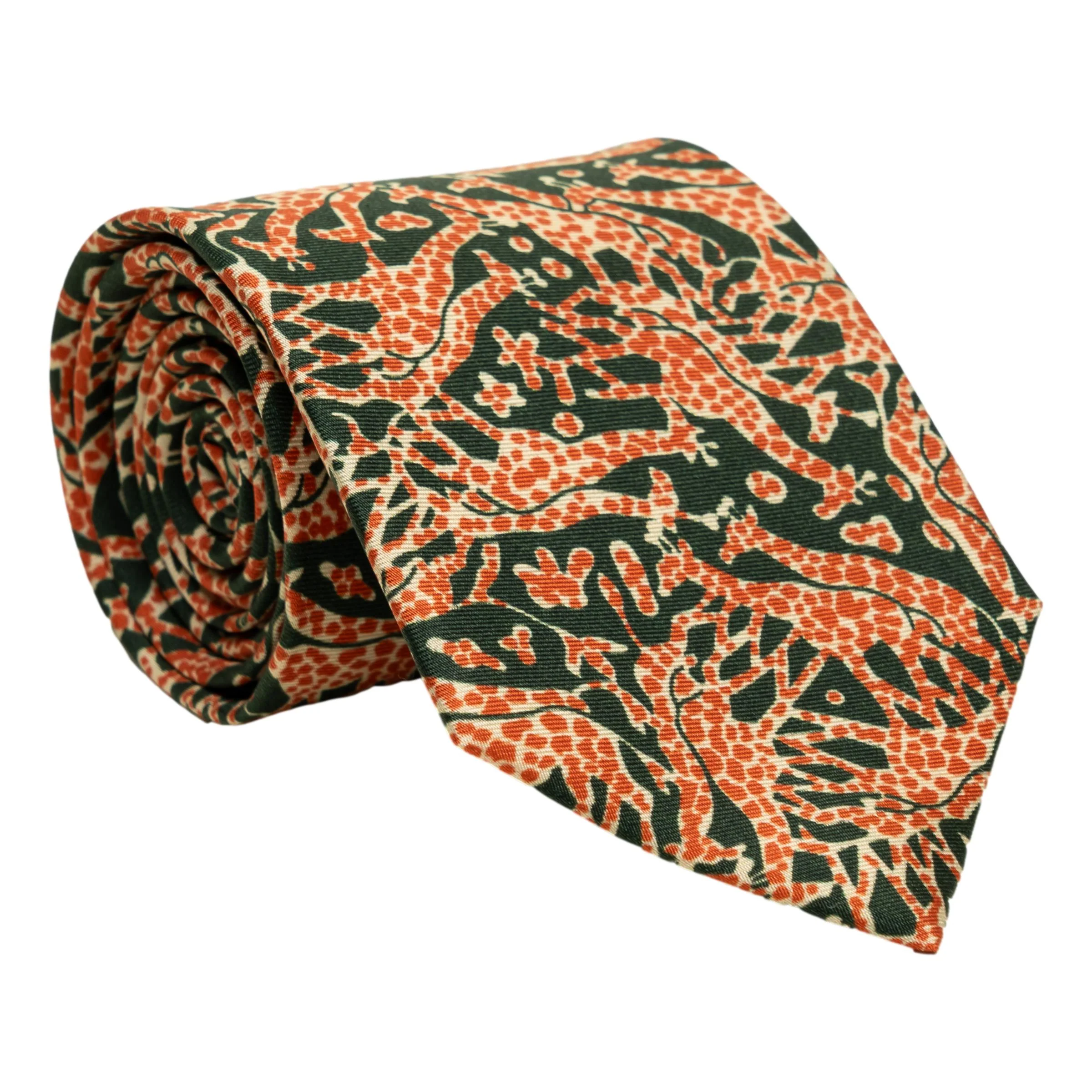 Giraffe Herd Silk Tie - Image 2
