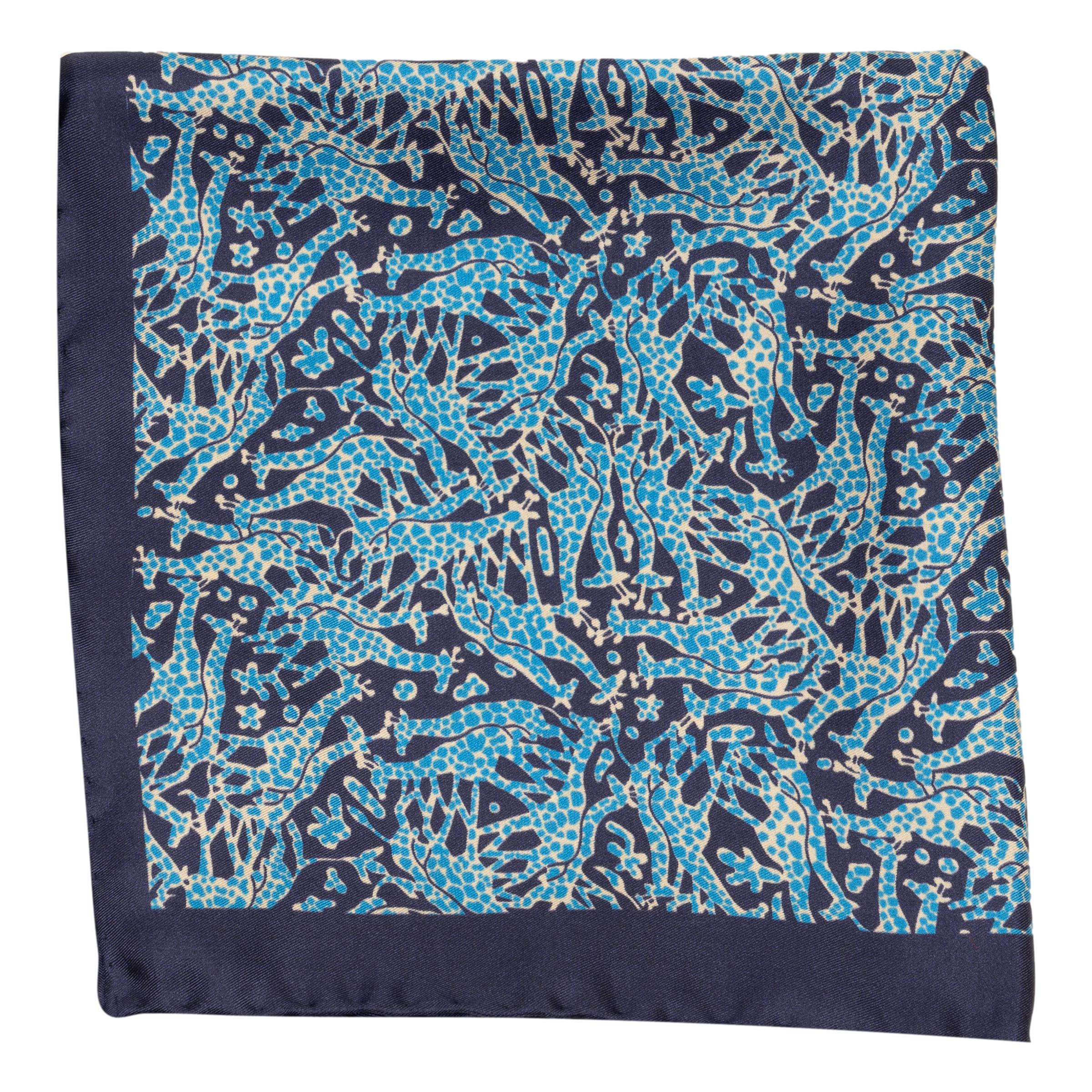 Giraffe Wool and Silk Pocket Square - Image 2