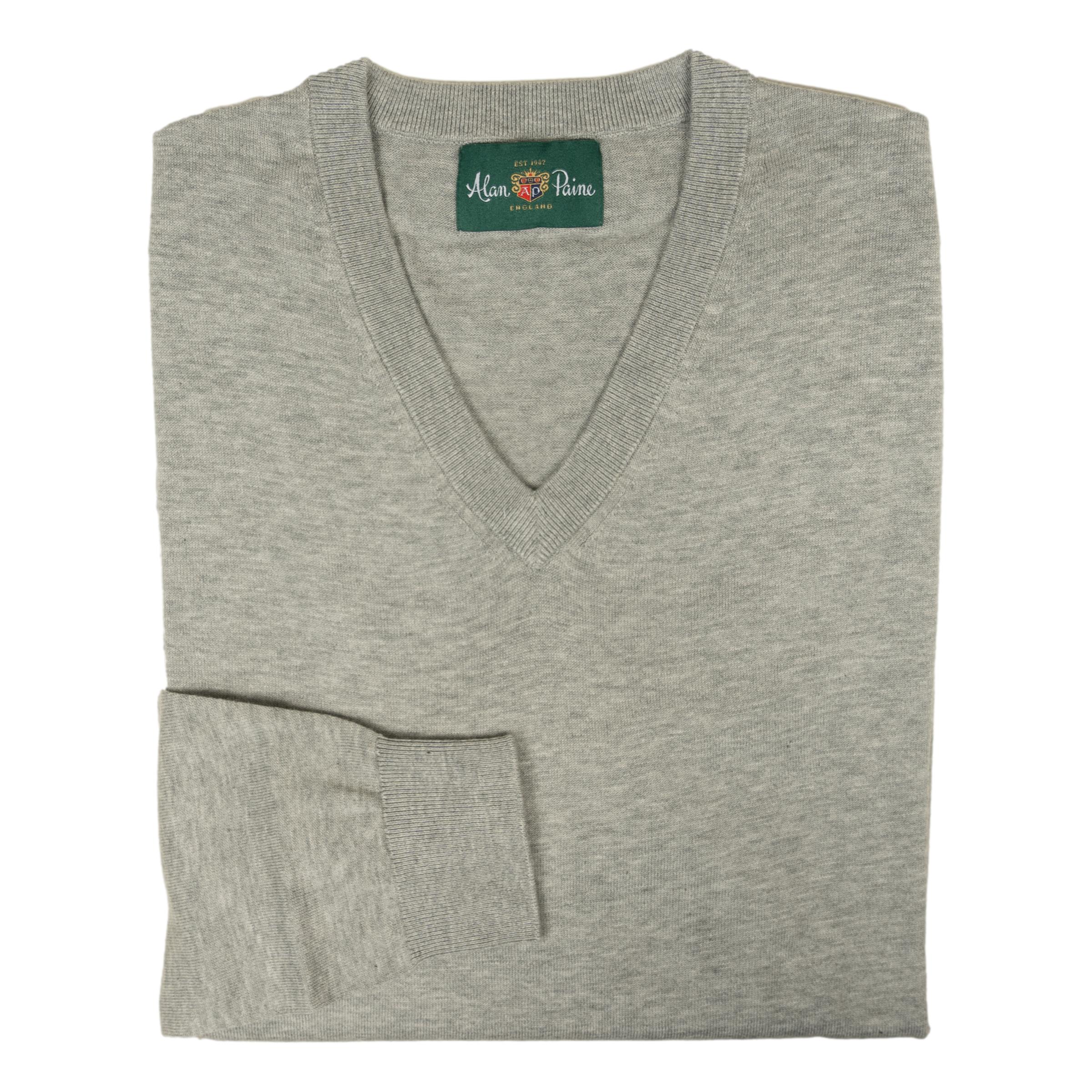Hallworthy Cotton V-Neck Sweater - Image 2