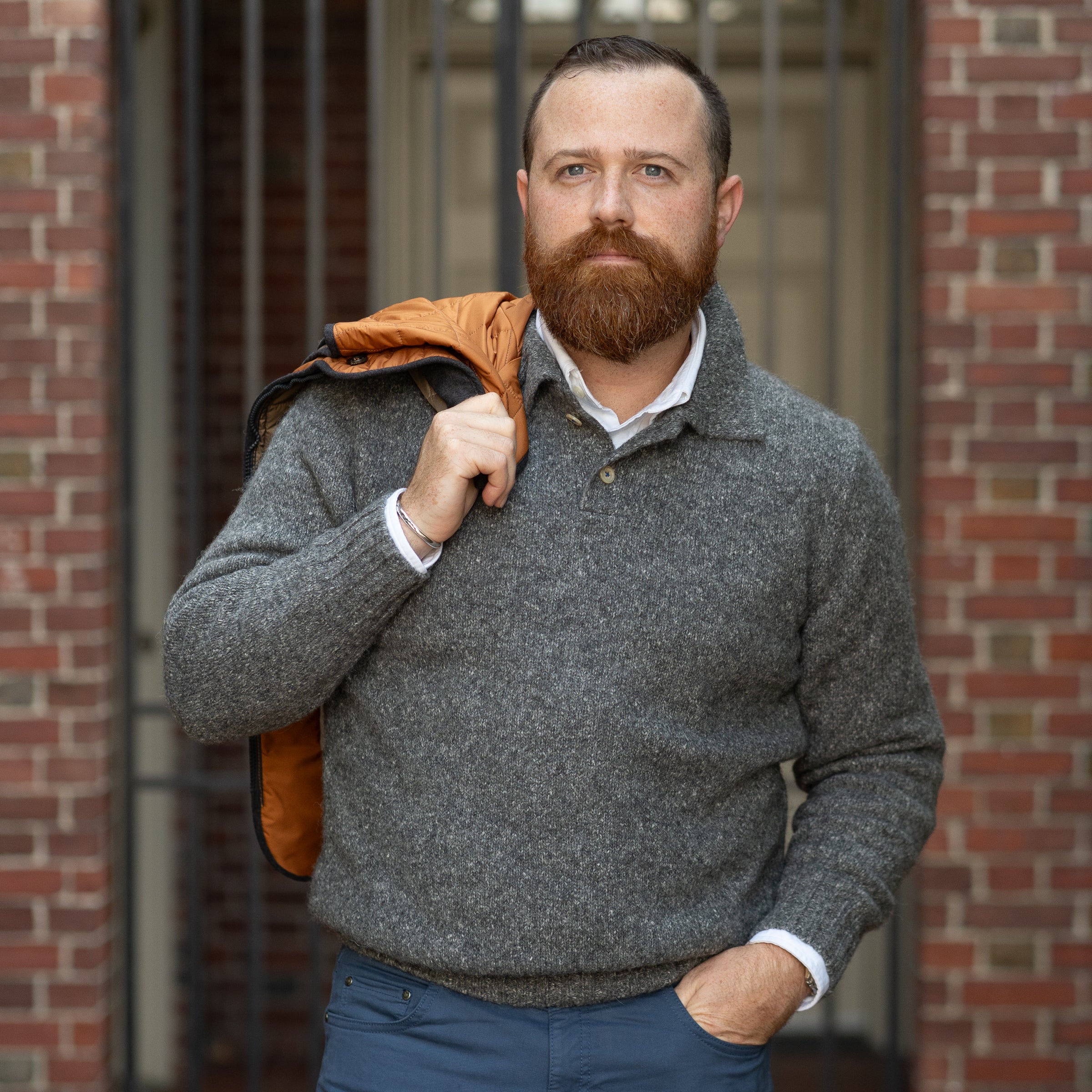 Harri Polo Alpaca Sweater - Image 7