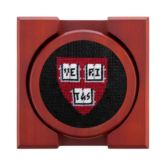 Harvard University Needlepoint Coaster Set - Image 2