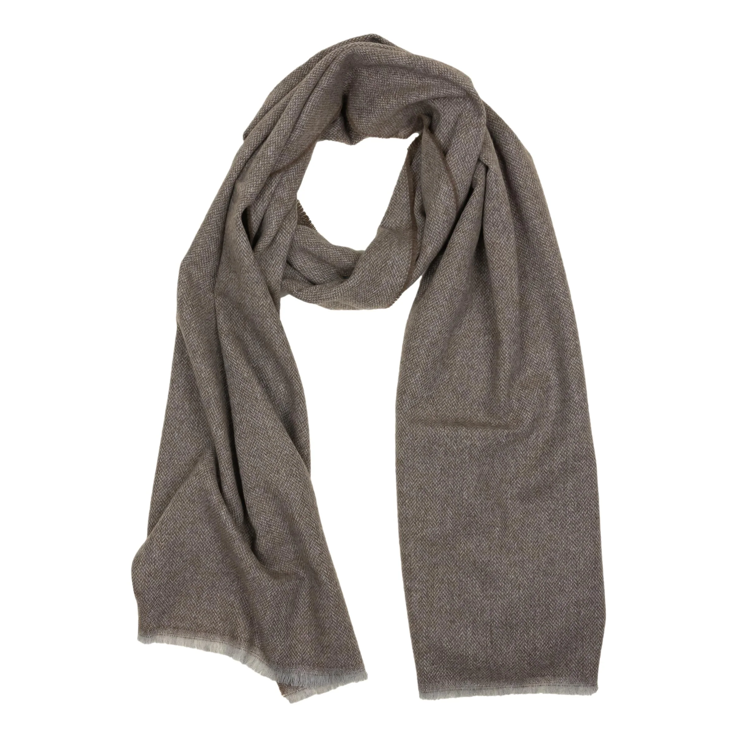 Herringbone Cashmere Scarf - Image 3