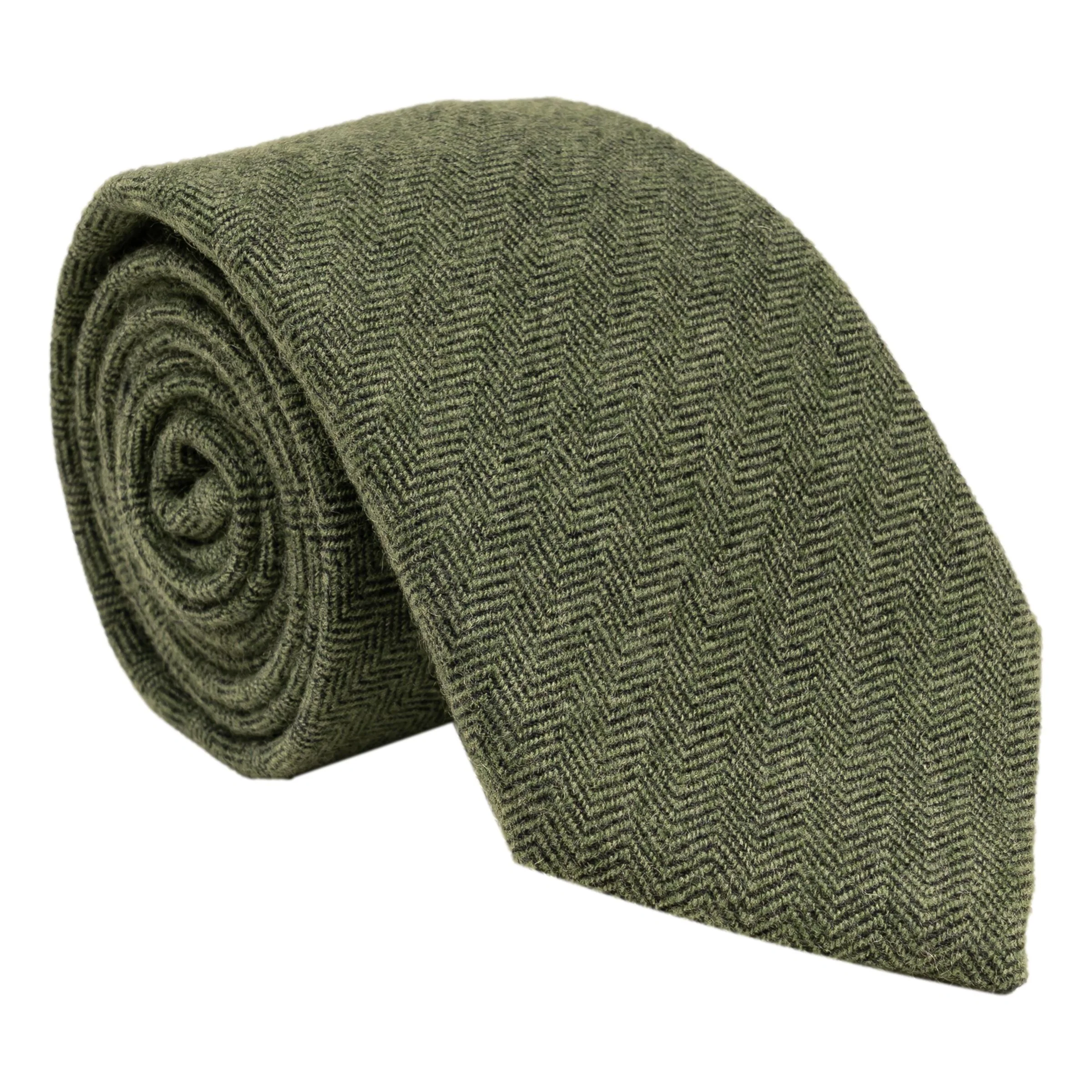 Herringbone Cashmere Tie - Image 2