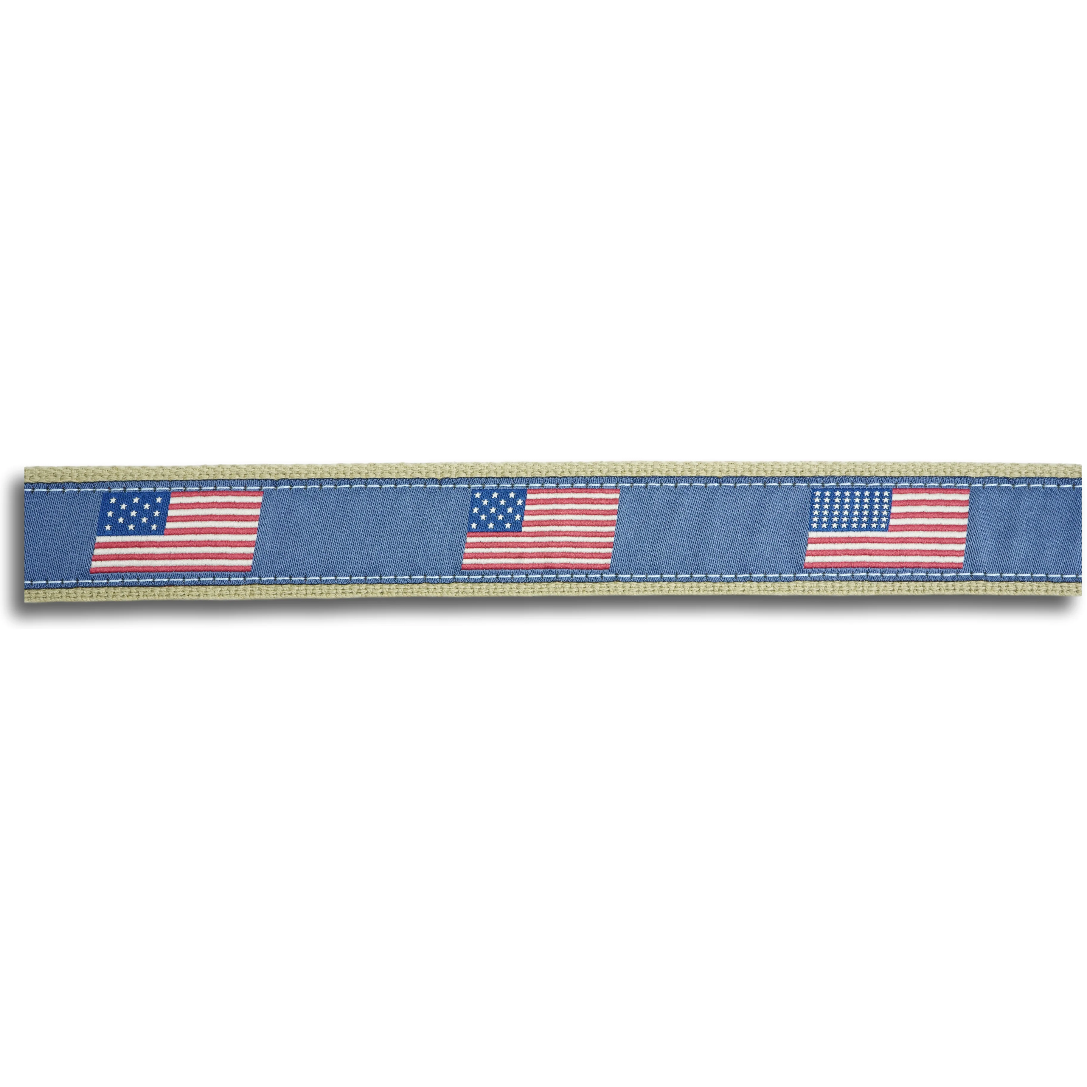 Historical American Flags Leather Tab Belt - Image 3
