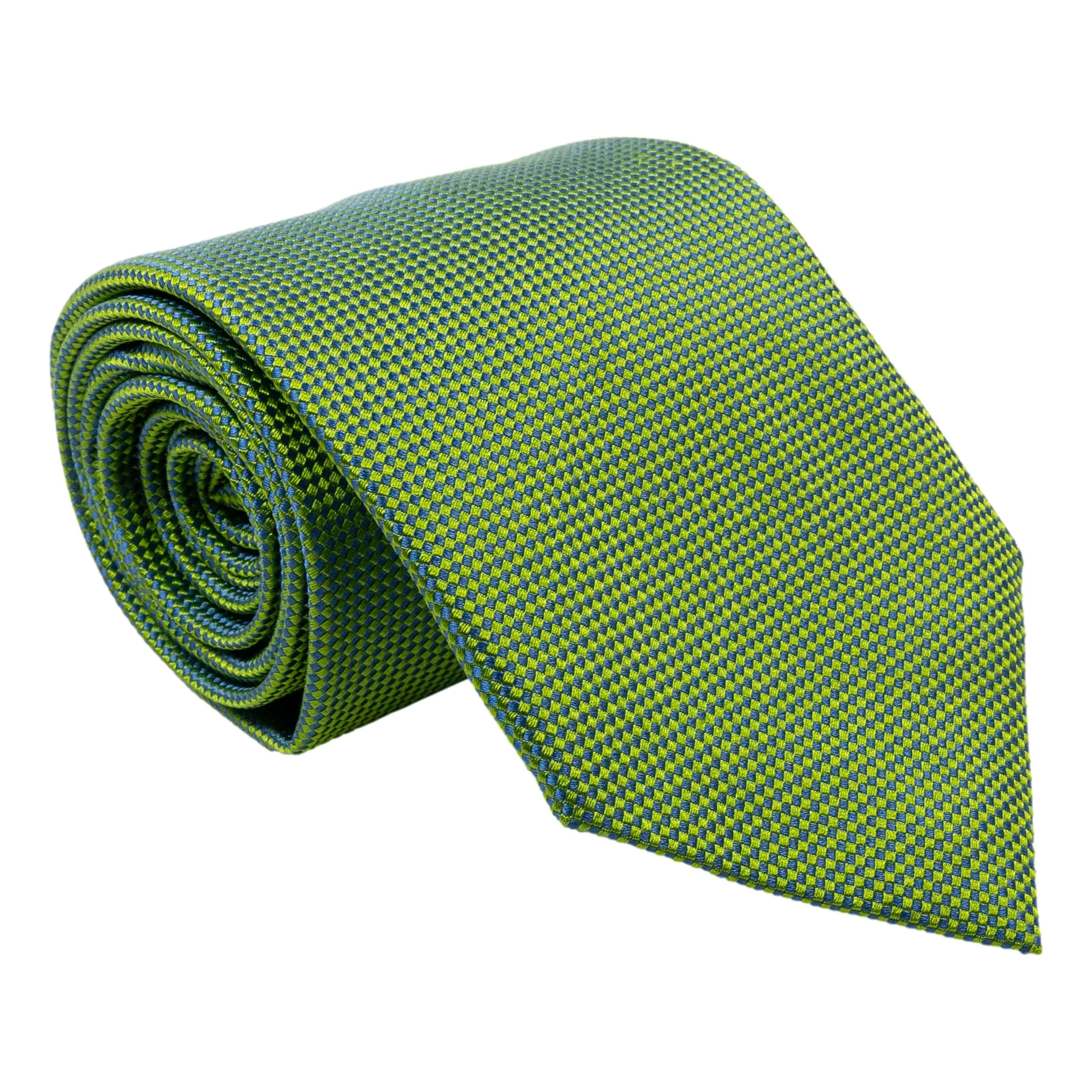 Iridescent Basket Weave Silk Tie - Image 15
