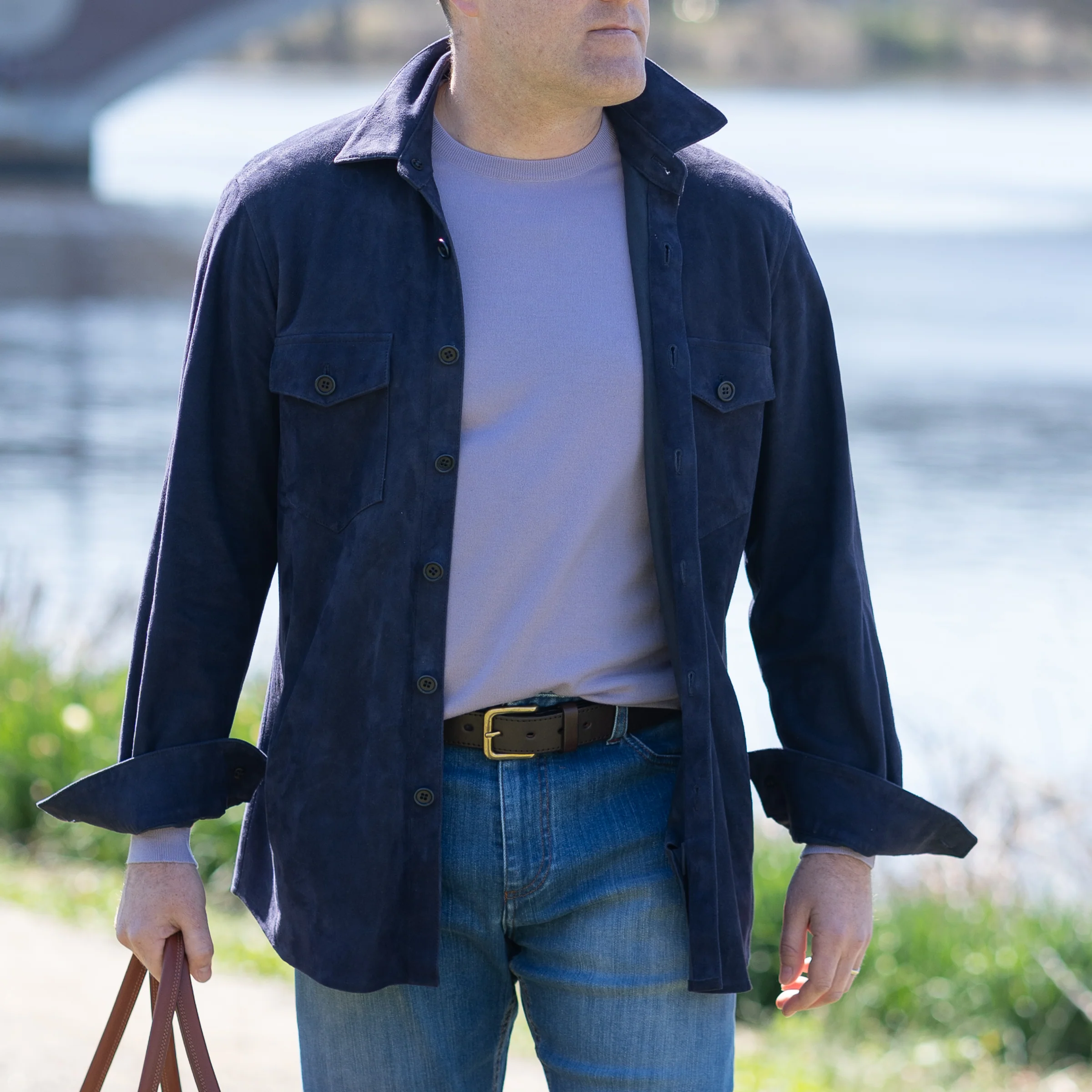Italian Suede Gio Work Shirt - Image 2
