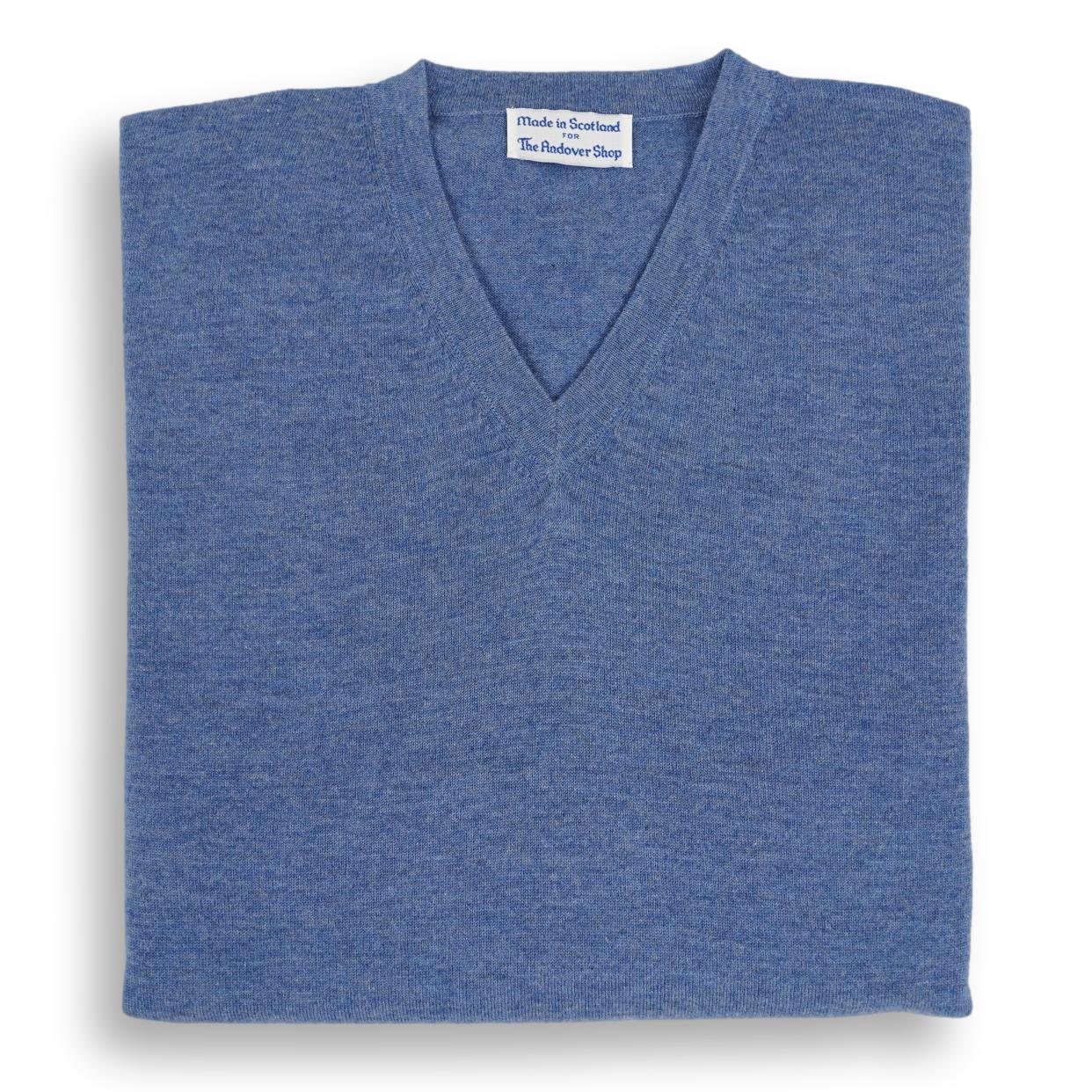 Joshua Cashmere and Silk Blend V-Neck Sweater - Image 8