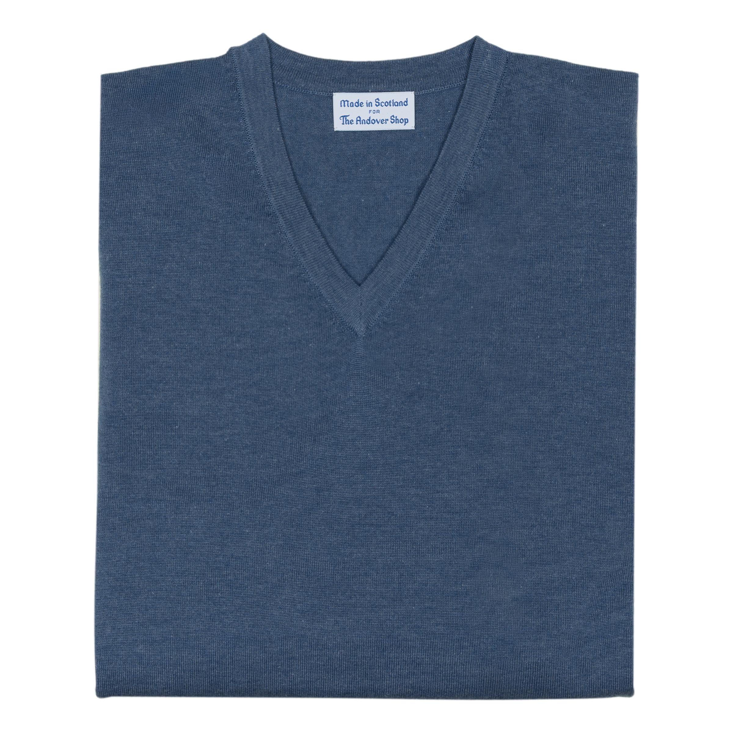 Joshua Cashmere and Silk Blend V-Neck Sweater - Image 9