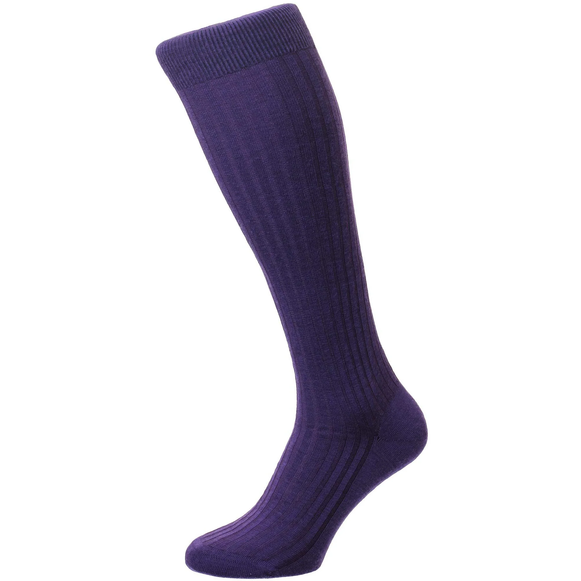 Laburnum 5x3 Rib Merino Over the Calf Wool Dress Socks - Image 14
