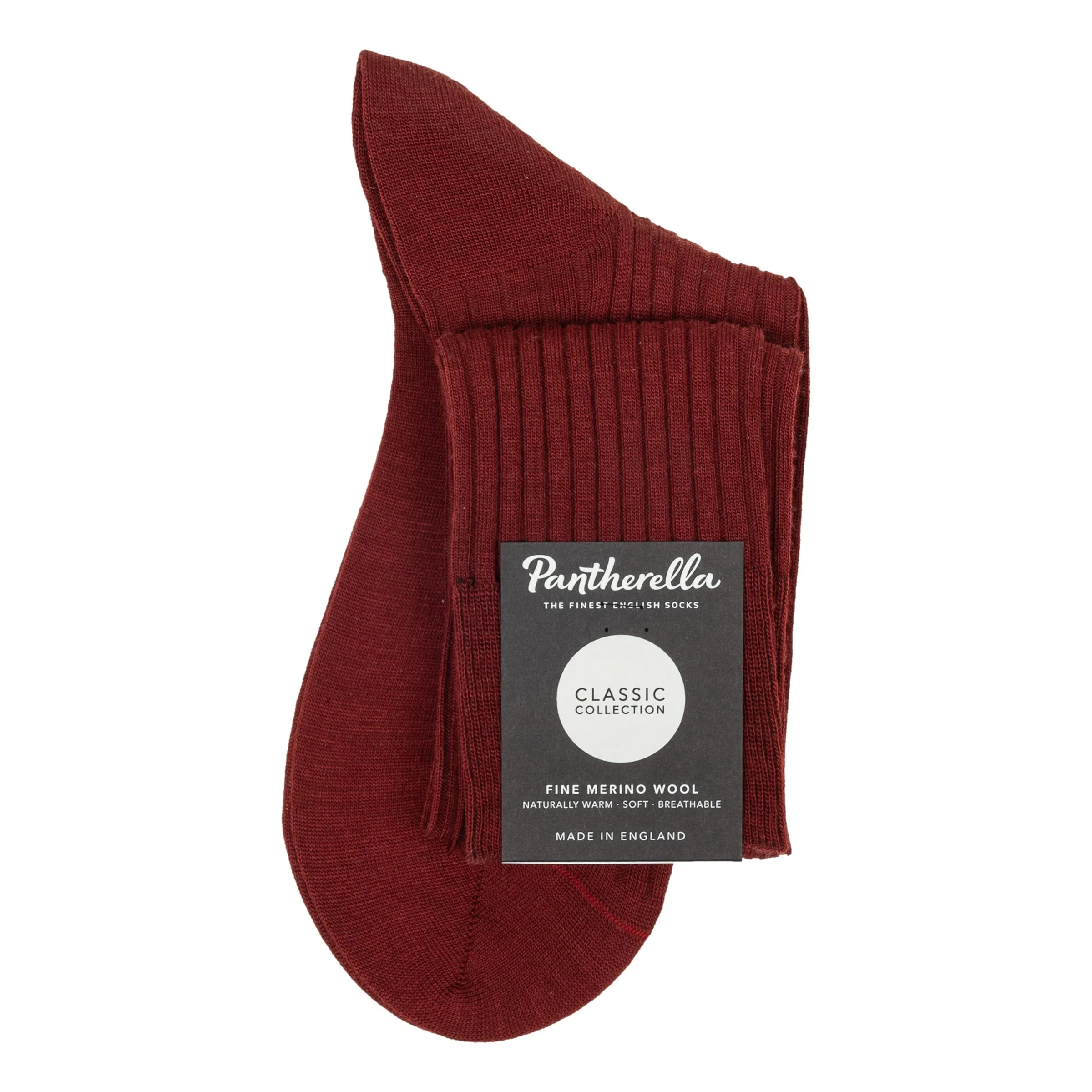 Laburnum 5x3 Rib Merino Over the Calf Wool Dress Socks - Image 4