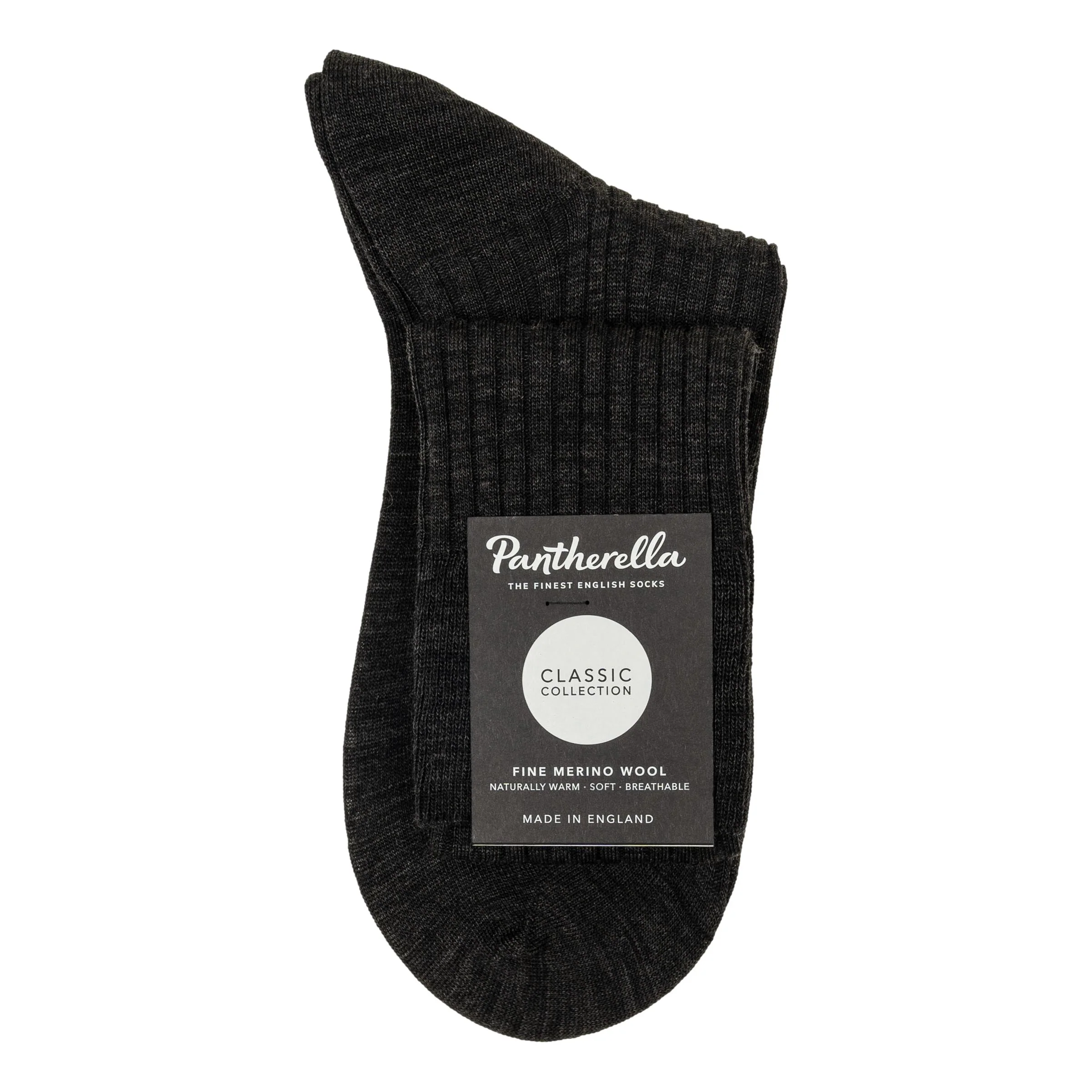 Laburnum 5x3 Rib Merino Over the Calf Wool Dress Socks - Image 5