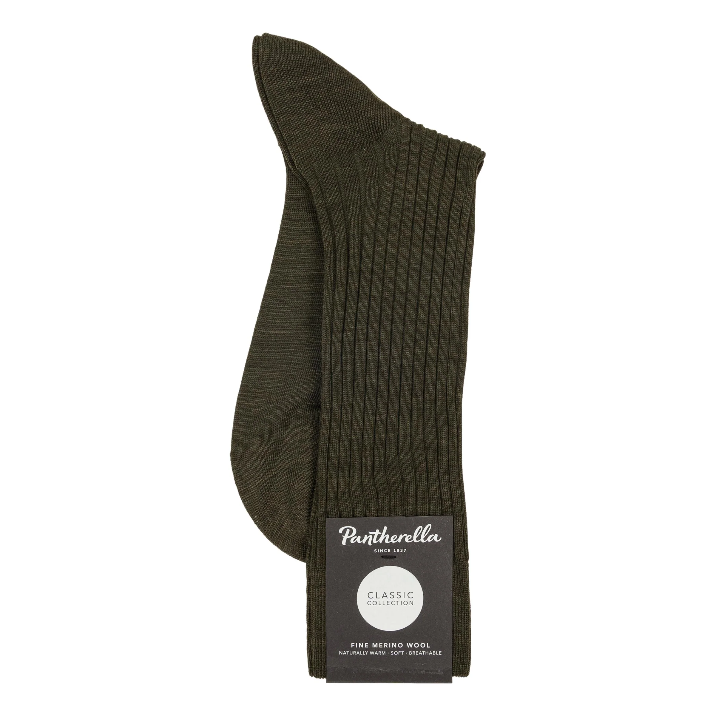 Laburnum 5x3 Rib Merino Wool Mid-calf Dress Socks - Image 12