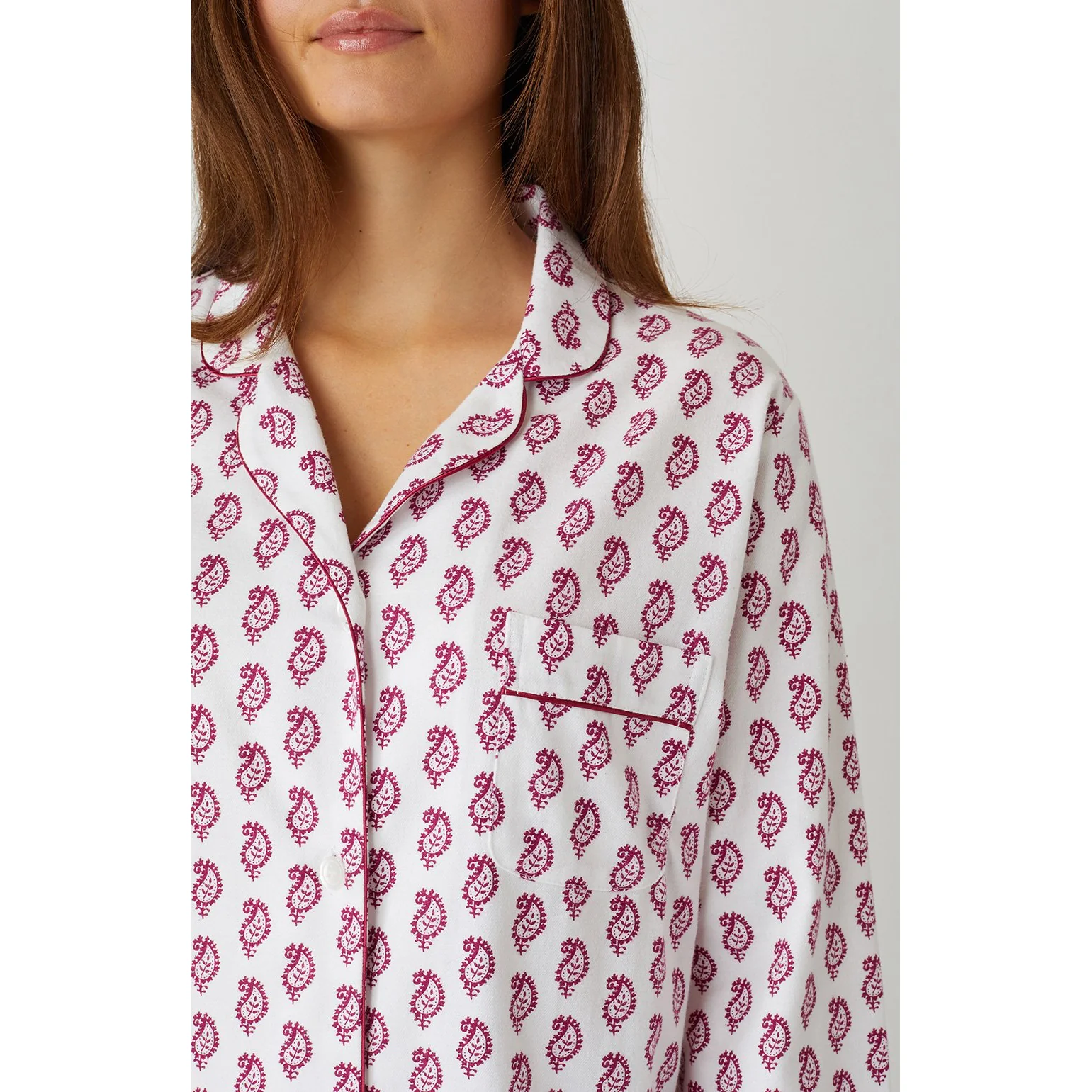 Ladies Brushed Cotton Flannel Pyjamas - Image 11