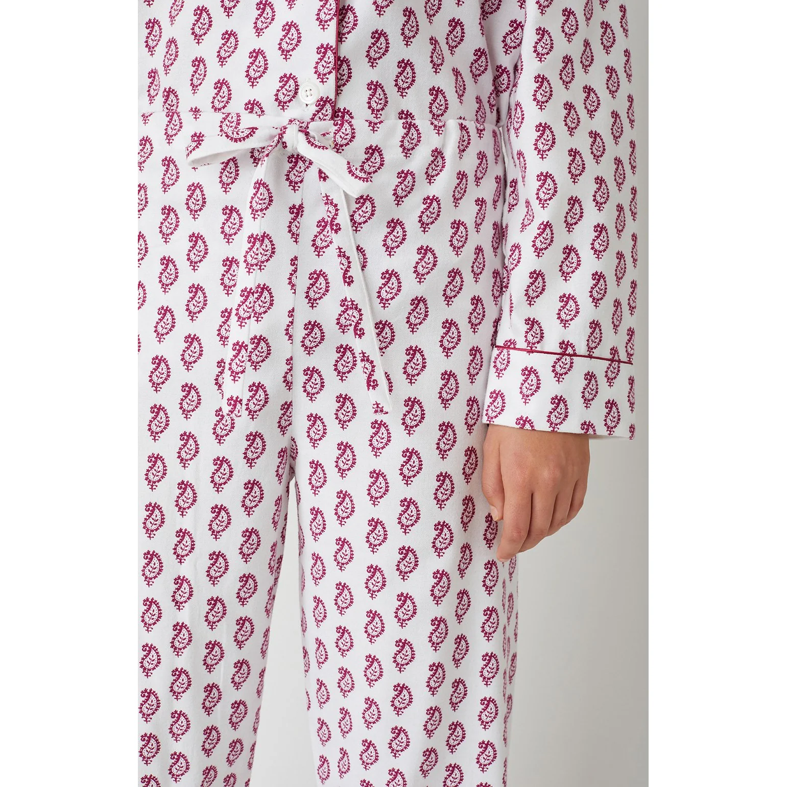 Ladies Brushed Cotton Flannel Pyjamas - Image 12