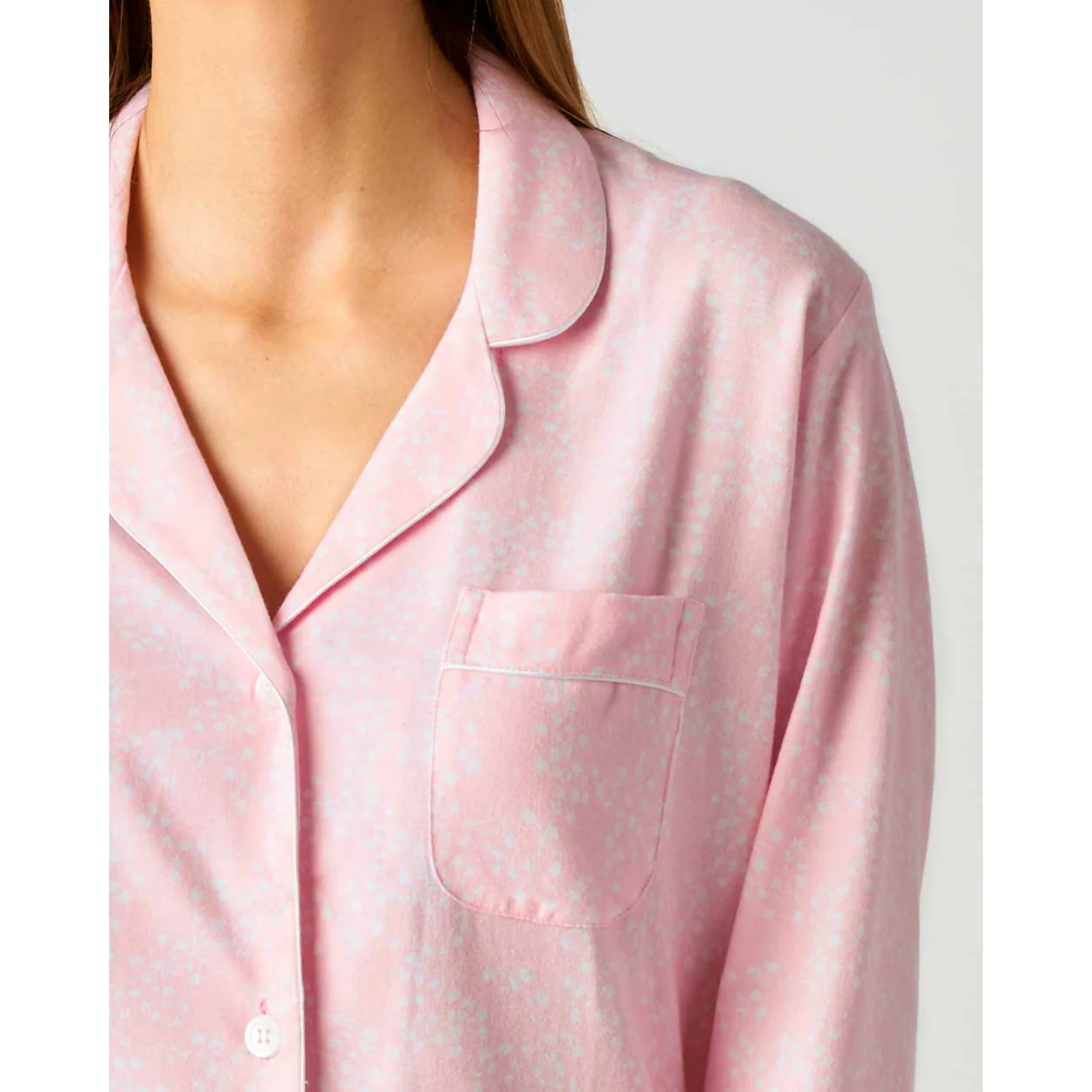 Ladies Brushed Cotton Flannel Pyjamas - Image 16