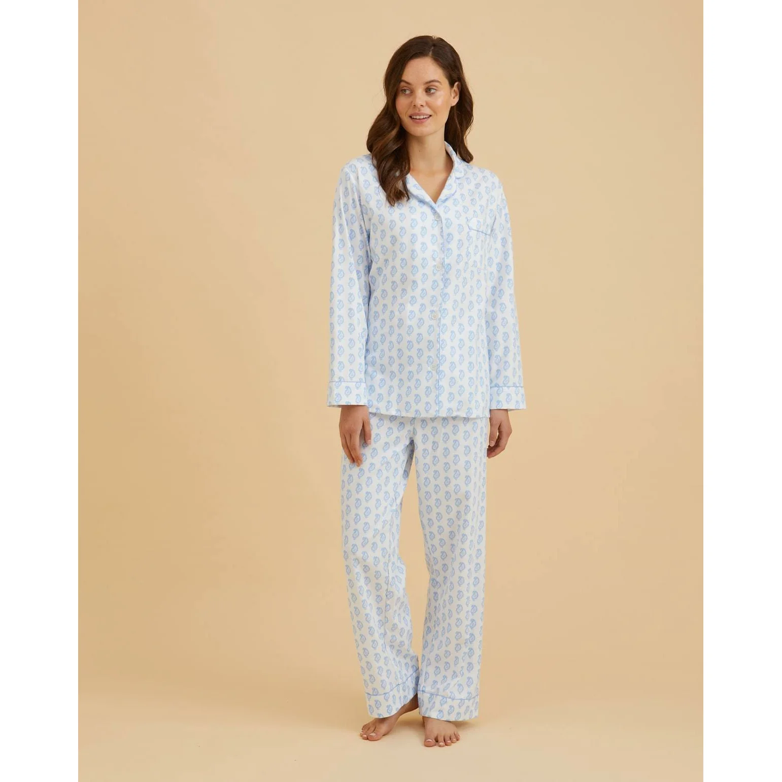 Ladies Brushed Cotton Flannel Pyjamas - Image 17