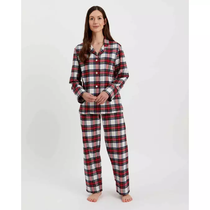 Ladies Brushed Cotton Flannel Pyjamas - Image 19