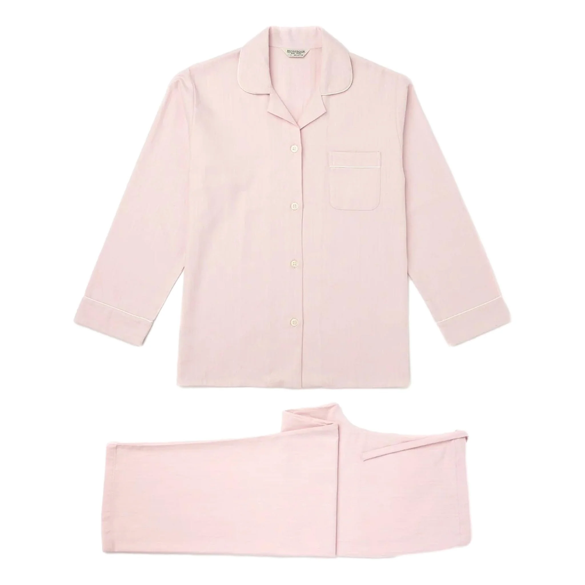 Ladies Brushed Cotton Flannel Pyjamas - Image 3