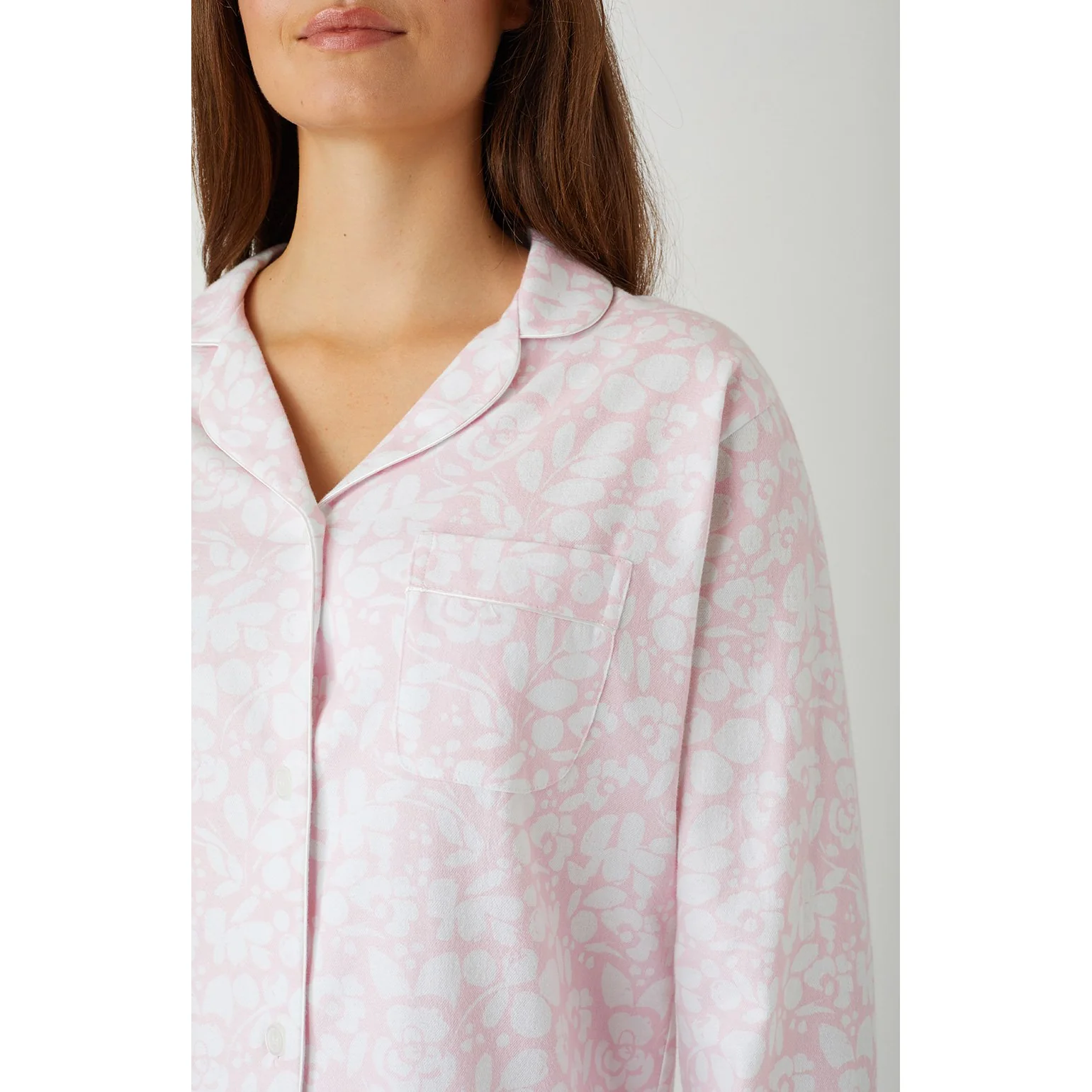 Ladies Brushed Cotton Flannel Pyjamas - Image 6