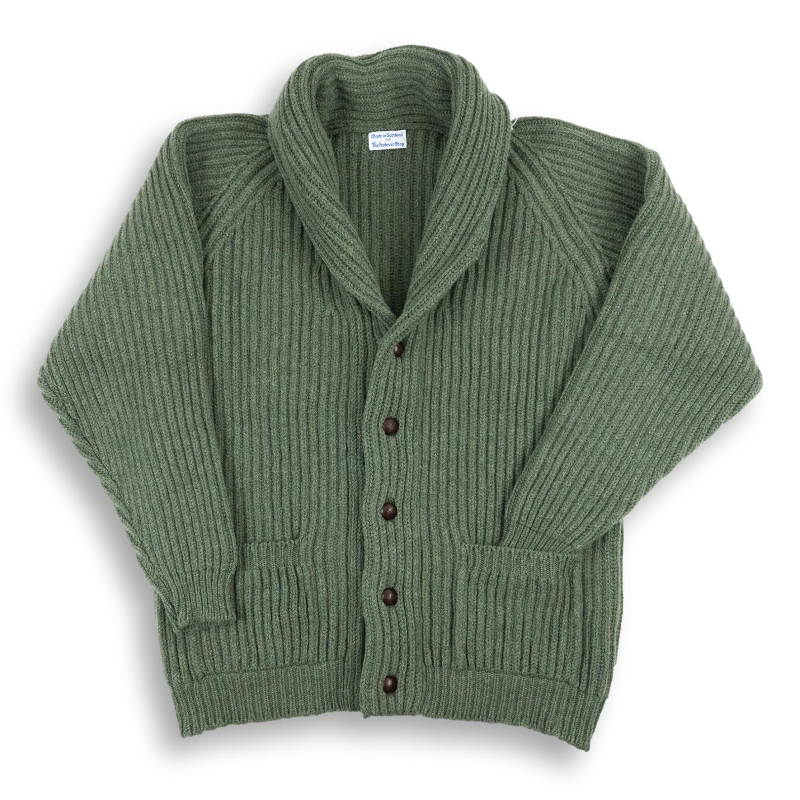 Lambswool Shawl Collar Cardigan Sweater - Image 4