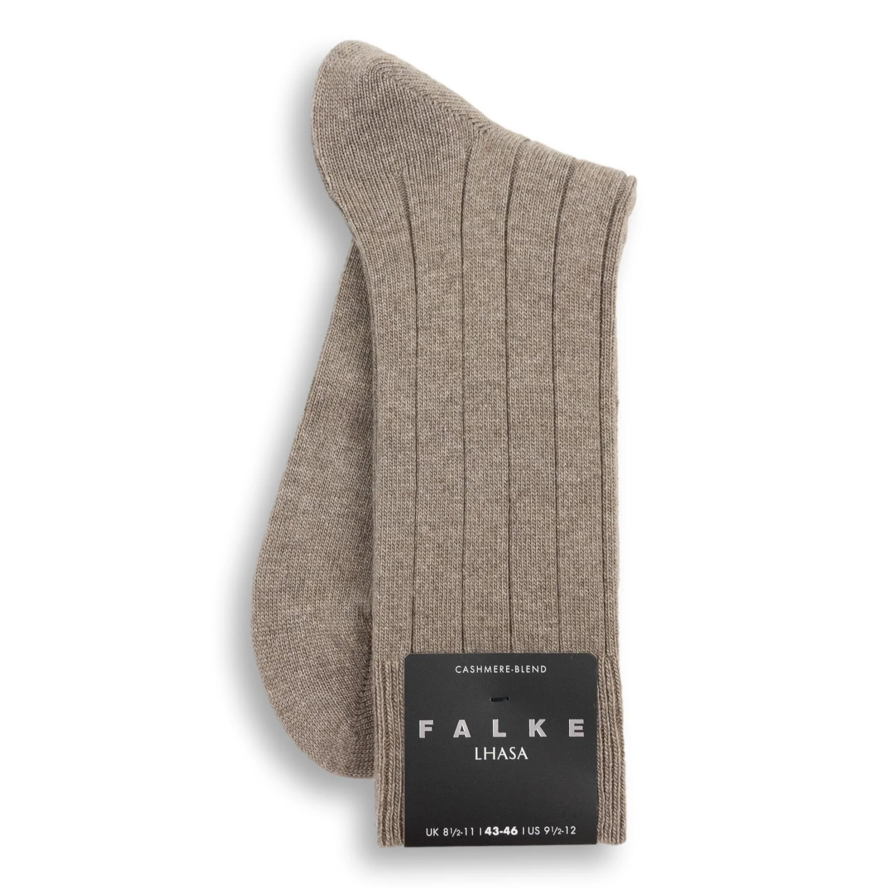 Lhasa Cashmere Blend Mid-Calf Ribbed Dress Sock - Image 2